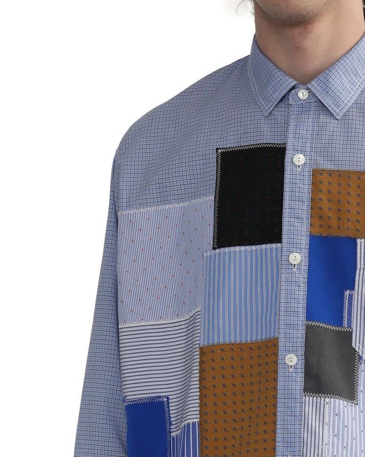 Junya Watanabe Junya Watanabe Man 25SS Patchwork Shirt Size US L / EU 52-54 / 3 - 4 Thumbnail