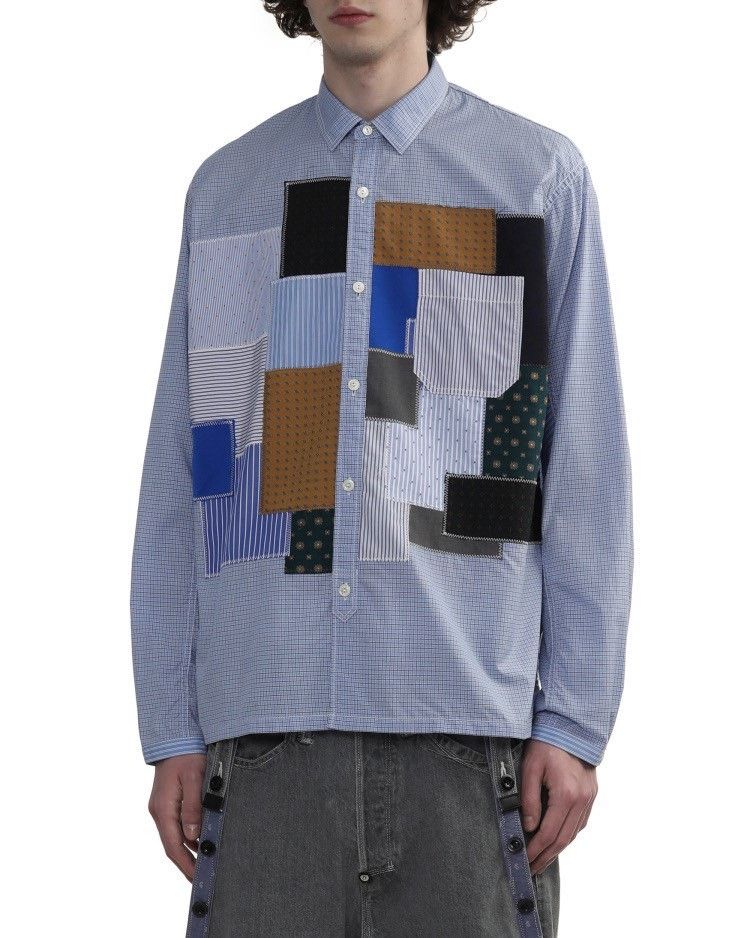 Junya Watanabe Junya Watanabe Man 25SS Patchwork Shirt Size US L / EU 52-54 / 3 - 2 Thumbnail