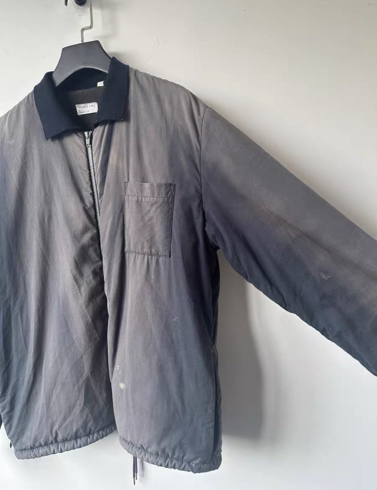 Helmut Lang Gray Lightweight Zip-Front Jacket Size M Size US M / EU 48-50 / 2 - 3 Thumbnail