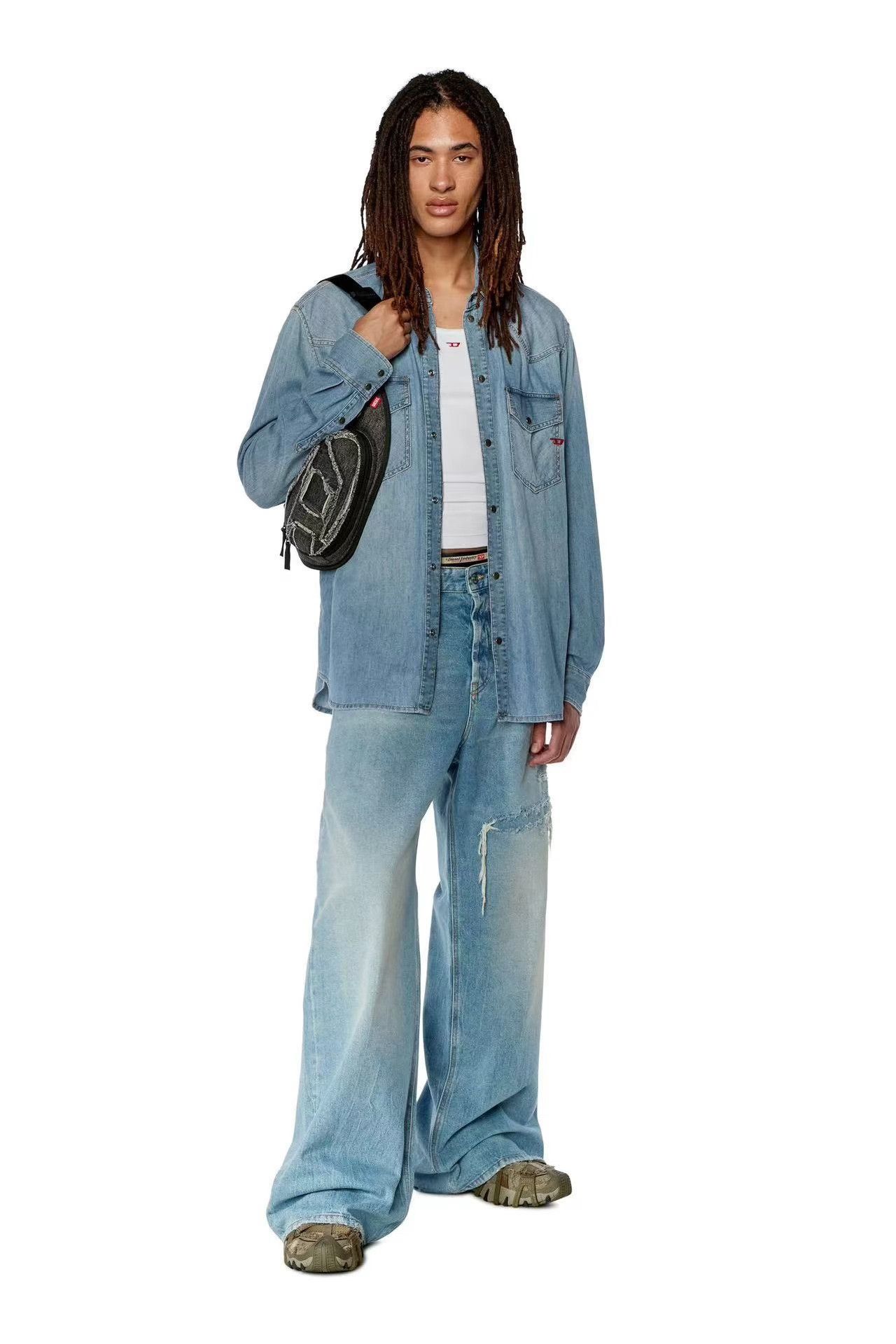 Diesel Diesel Distressed Jeans (Bai Jingting-style) Size 27" / US 4 / IT 40 - 6 Thumbnail