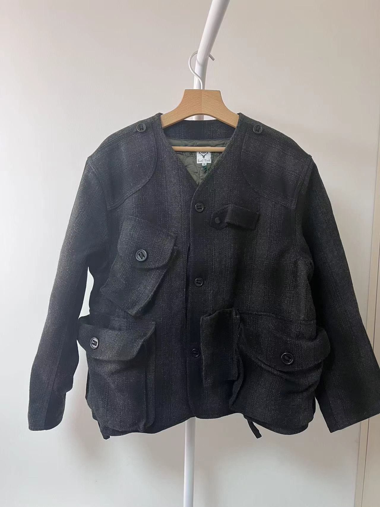 South2 West8 Needles SOUTH2 WEST8 Outdoor Wool Fishing Jacket Size US S / EU 44-46 / 1 - 2 Thumbnail