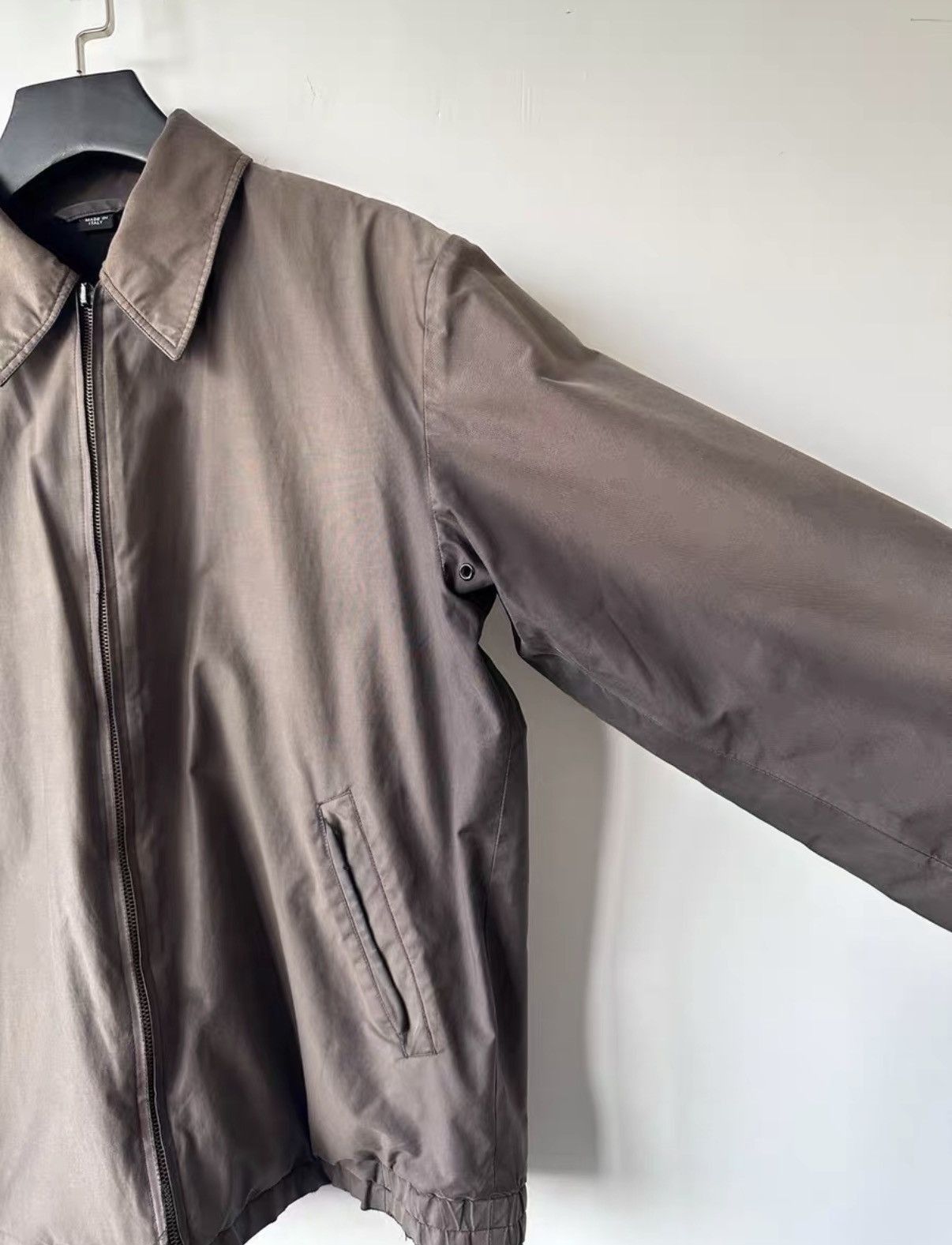 Helmut Lang Brown Collared Zip-Up Jacket Size M Size US M / EU 48-50 / 2 - 4 Thumbnail
