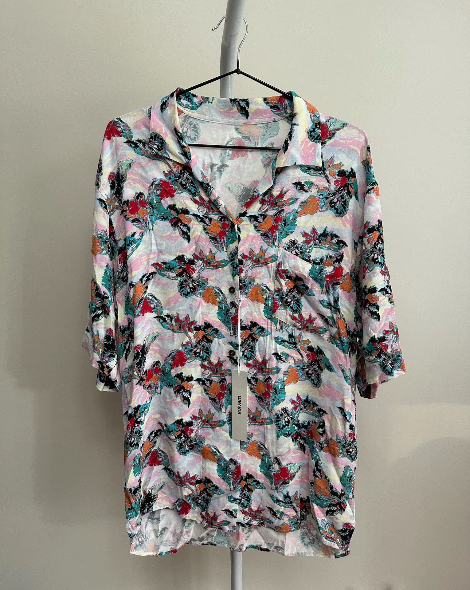 Sulvam Sulvam Aloha Short Sleeve Shirt Size US M / EU 48-50 / 2 - 2 Thumbnail