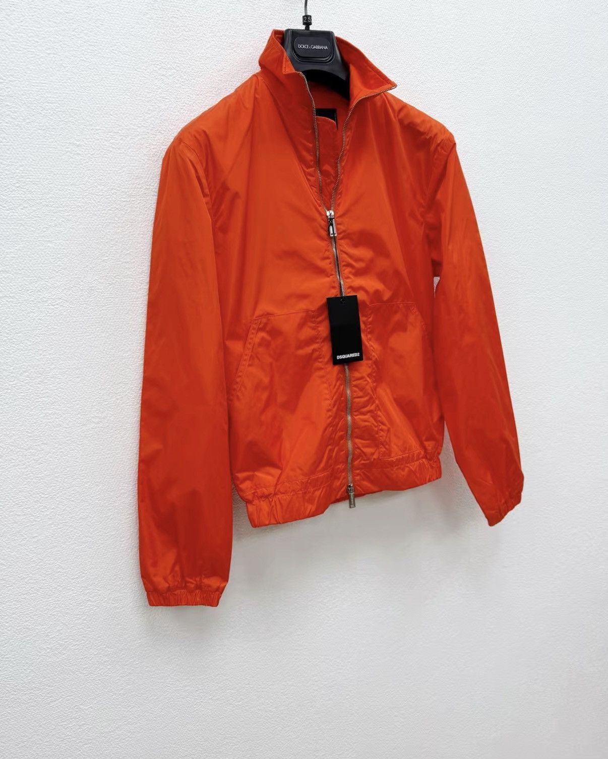 Dsquared2 Orange Lightweight Zip-Up Jacket - Size S Size US S / EU 44-46 / 1 - 2 Thumbnail