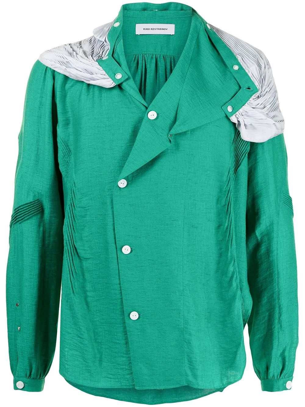 Kiko Kostadinov Kiko Kostadinov 21SS Pleated Shirt Size US M / EU 48-50 / 2 - 3 Thumbnail