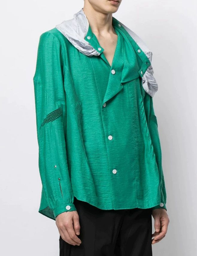 Kiko Kostadinov Kiko Kostadinov 21SS Pleated Shirt Size US M / EU 48-50 / 2 - 4 Thumbnail