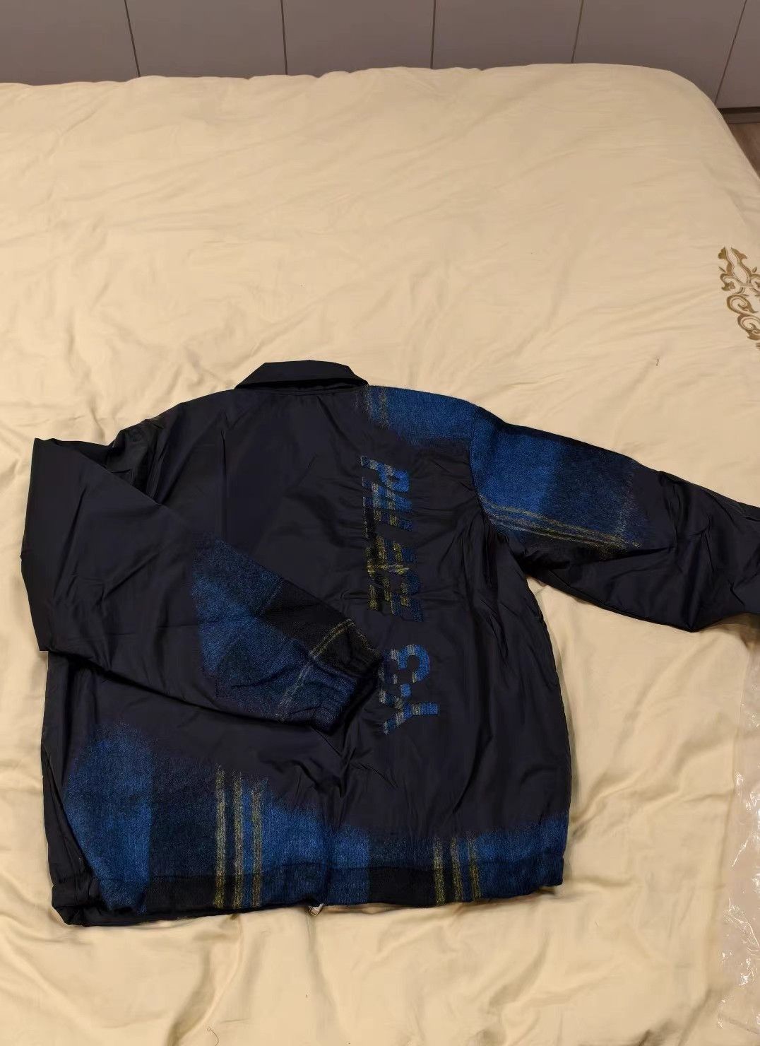 Y-3 Black Plaid Zip-Up Bomber Jacket Size L Size US L / EU 52-54 / 3 - 2 Thumbnail