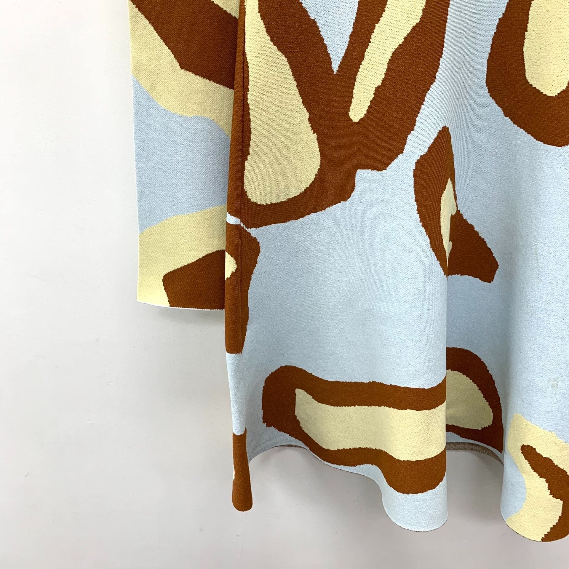Dior Dior Printed Graphic Blue Dress L Women Size L / US 10 / IT 46 - 4 Thumbnail