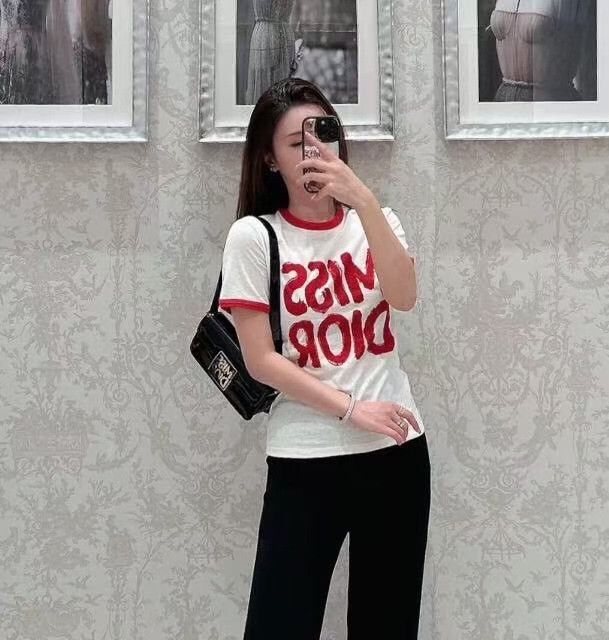 Dior Dior Retro Printed White T-Shirt S Women Size S / US 4 / IT 40 - 8 Thumbnail