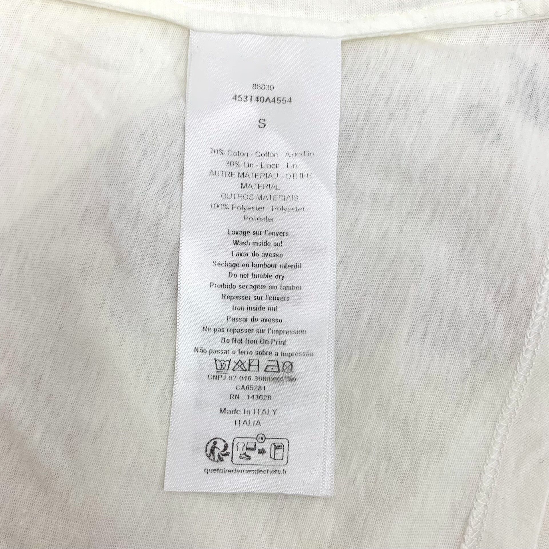 Dior Dior Retro Printed White T-Shirt S Women Size S / US 4 / IT 40 - 6 Thumbnail