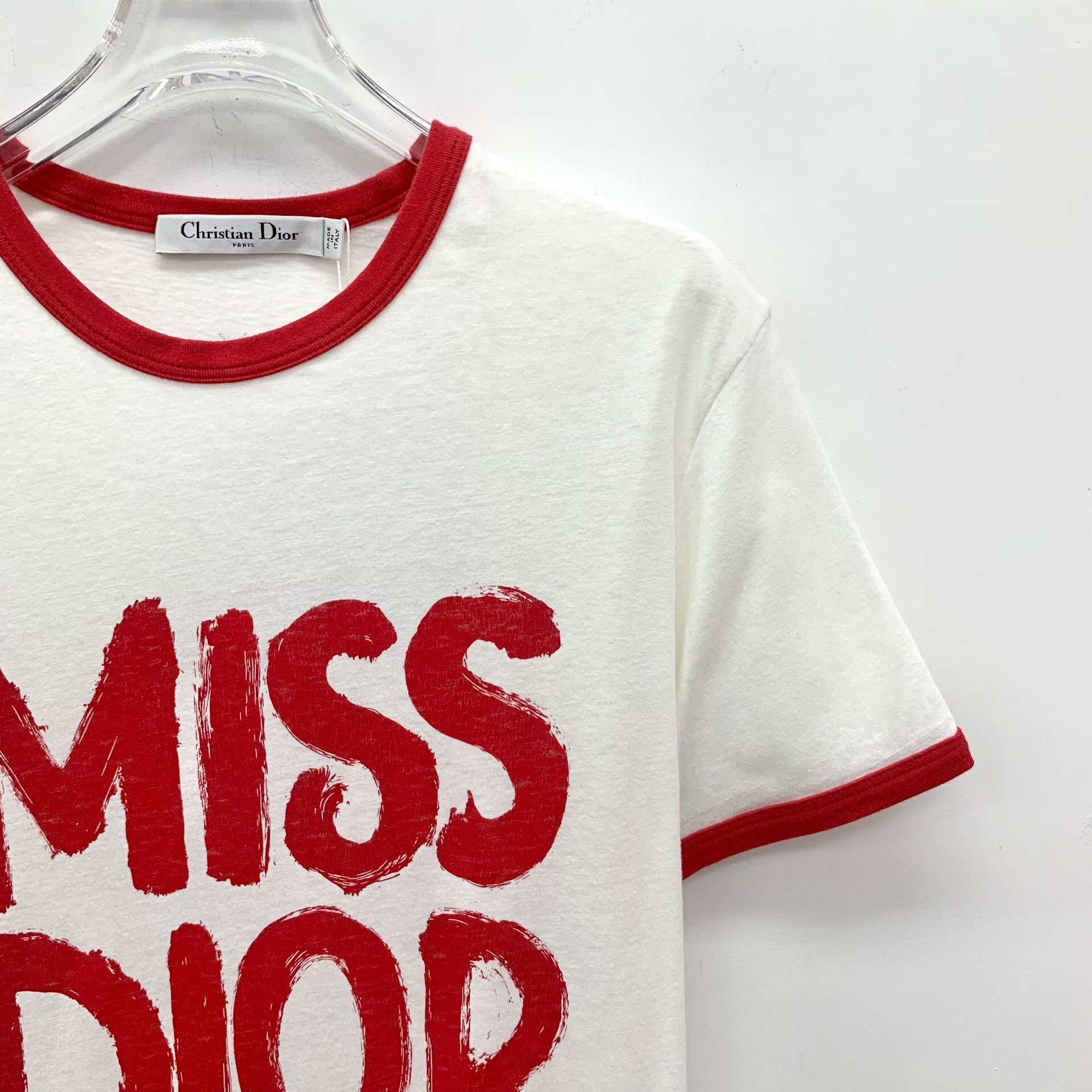 Dior Dior Retro Printed White T-Shirt S Women Size S / US 4 / IT 40 - 3 Thumbnail
