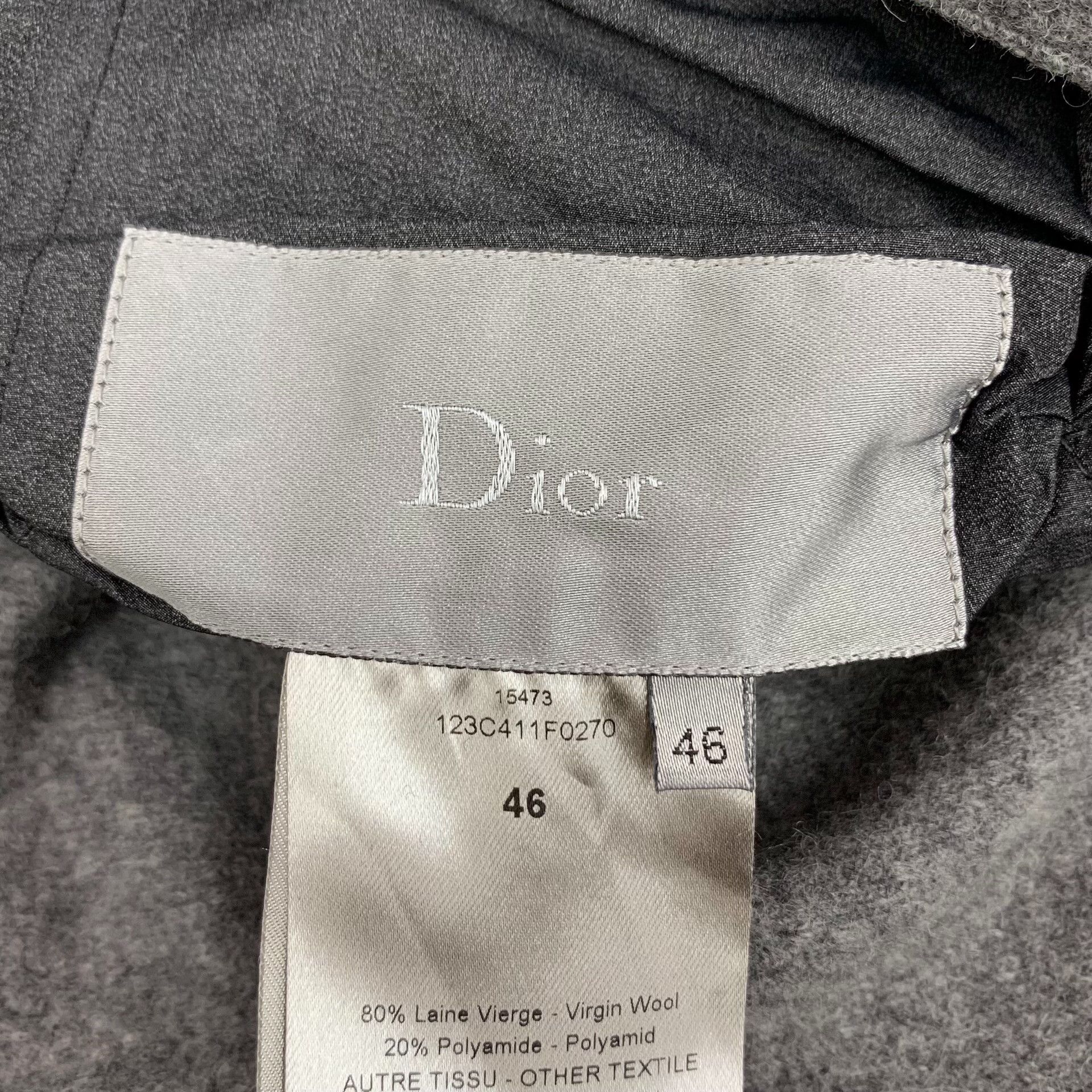 Dior Dior Wool Gray Hoodie S Men Size US S / EU 44-46 / 1 - 5 Thumbnail