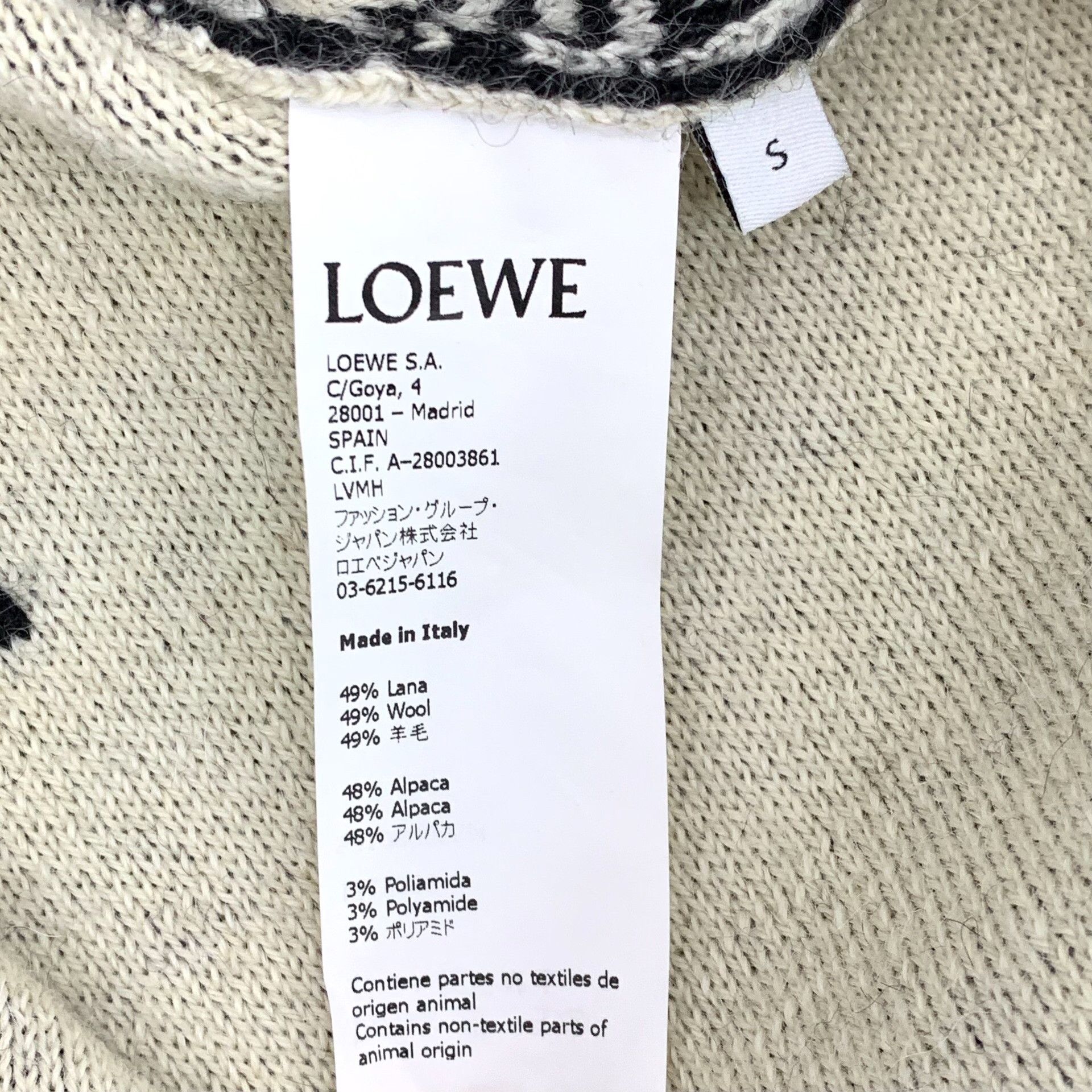 Loewe Loewe Wool Black Sweater S Women Size S / US 4 / IT 40 - 7 Thumbnail