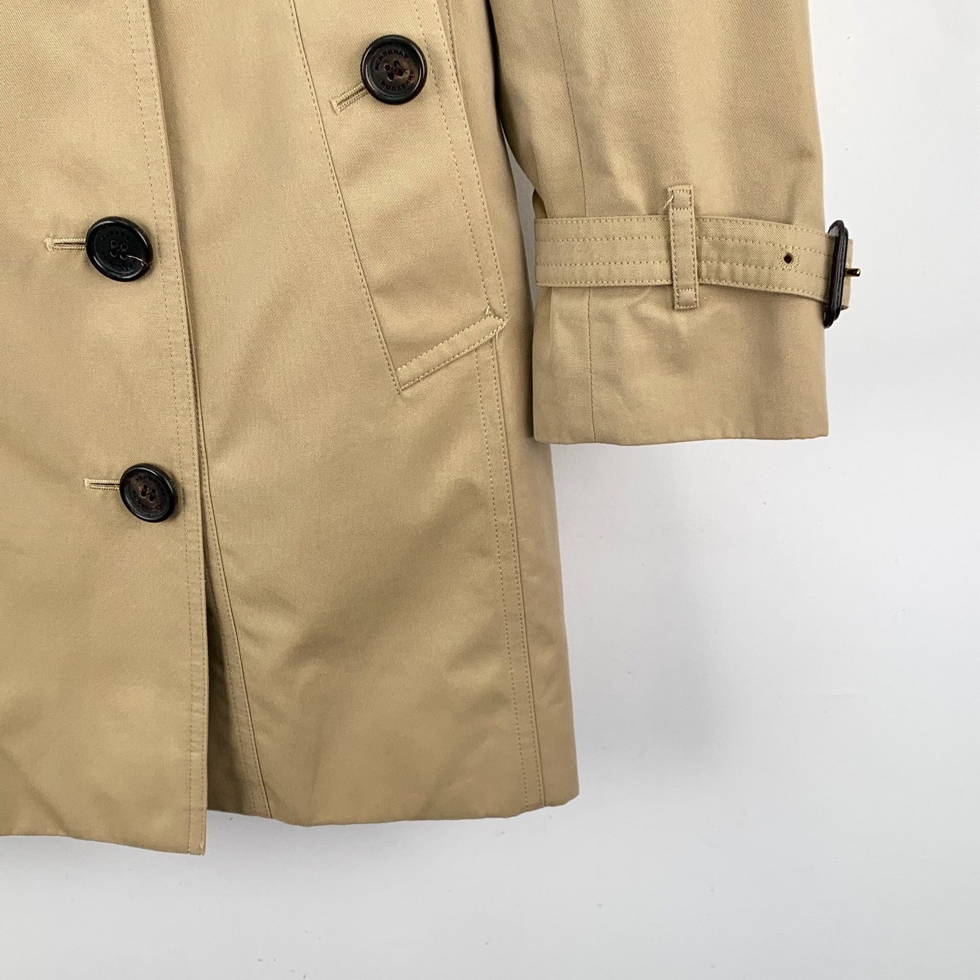 Burberry Burberry Cotton Brown Coat M Women Size M / US 6-8 / IT 42-44 - 4 Thumbnail