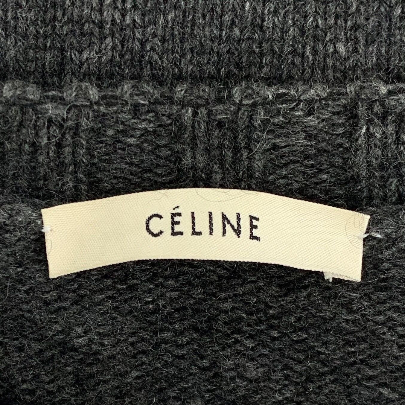 Celine Celine Knit Wool Black Sweater S Women Size S / US 4 / IT 40 - 5 Thumbnail