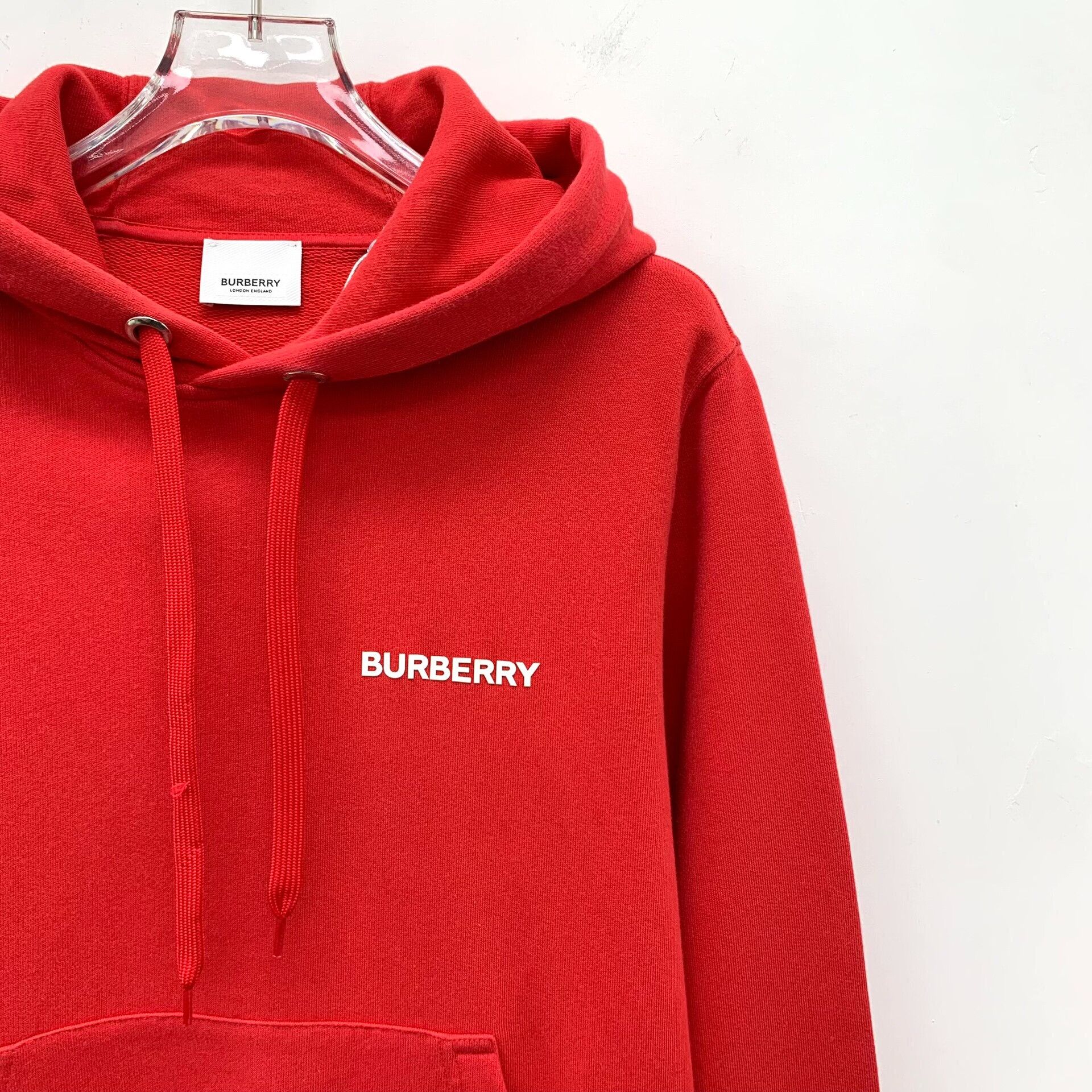 Burberry Burberry Cotton Printed Red Hoodie 2XS Men Size US XS / EU 42 / 0 - 3 Thumbnail
