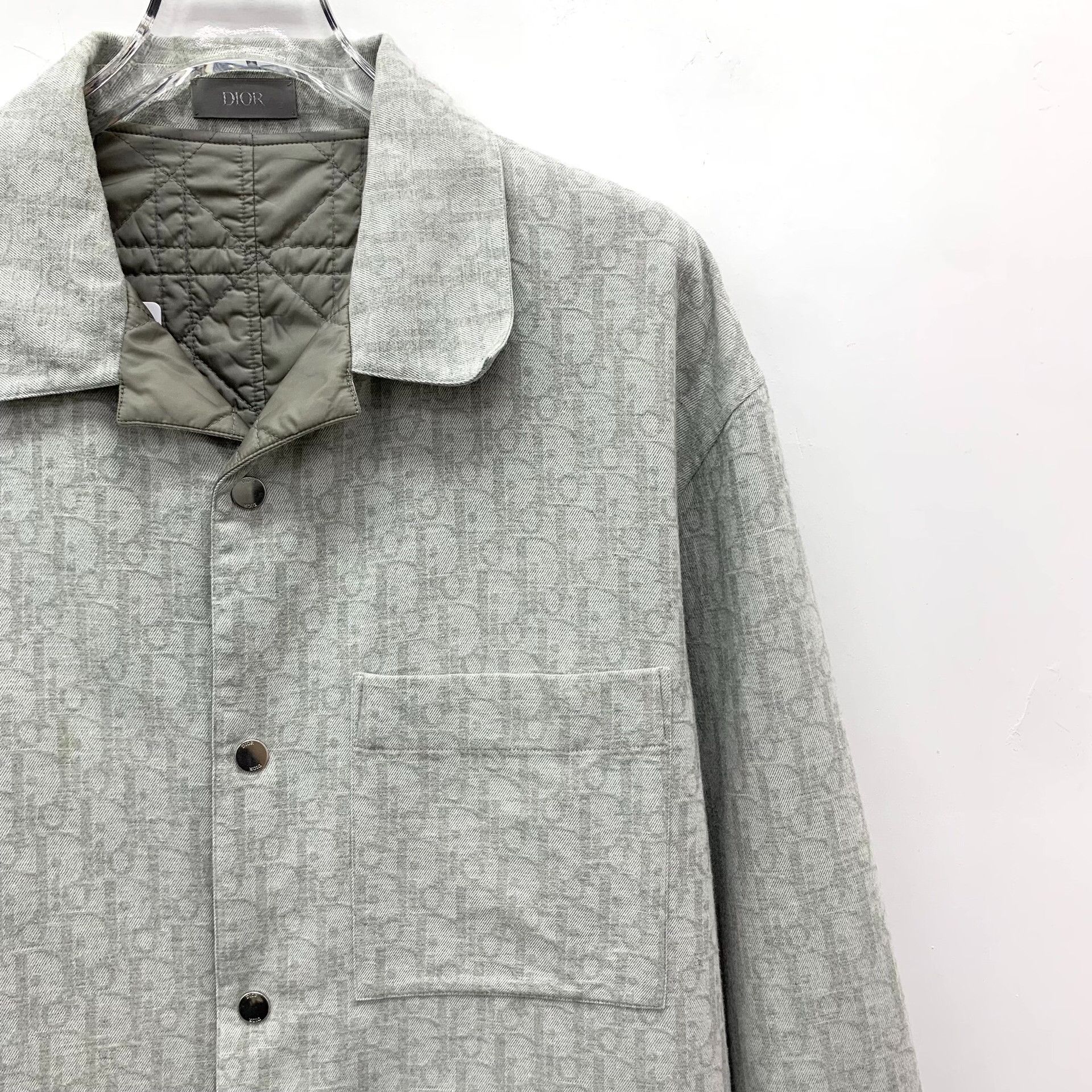 Dior Dior Retro Cotton Gray Button Up S Women Size S / US 4 / IT 40 - 3 Thumbnail