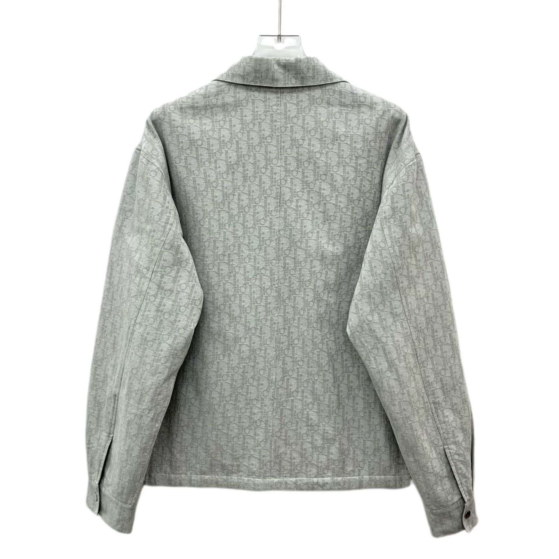 Dior Dior Retro Cotton Gray Button Up S Women Size S / US 4 / IT 40 - 2 Thumbnail