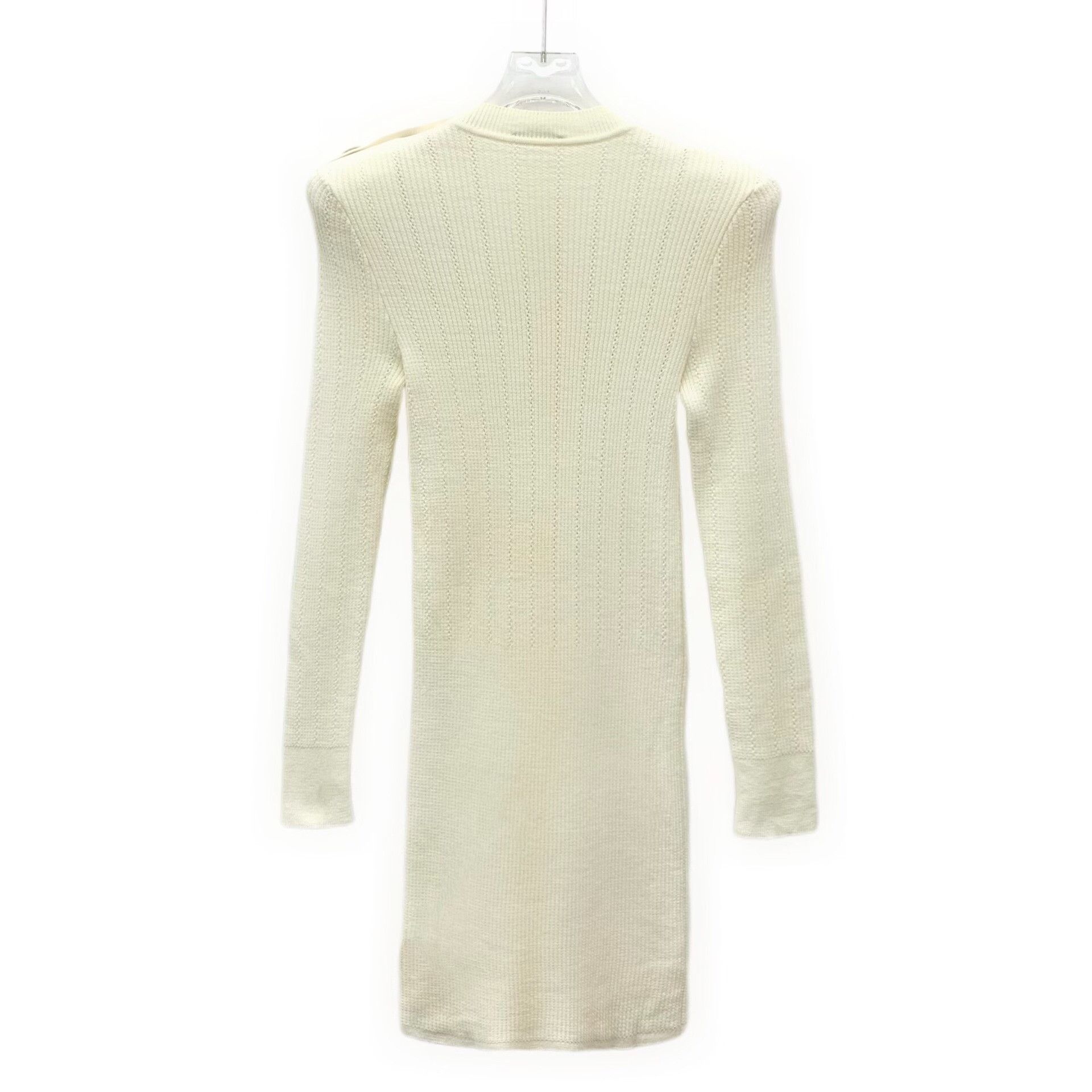 Balmain Balmain Wool White Dress M Women Size M / US 6-8 / IT 42-44 - 2 Thumbnail