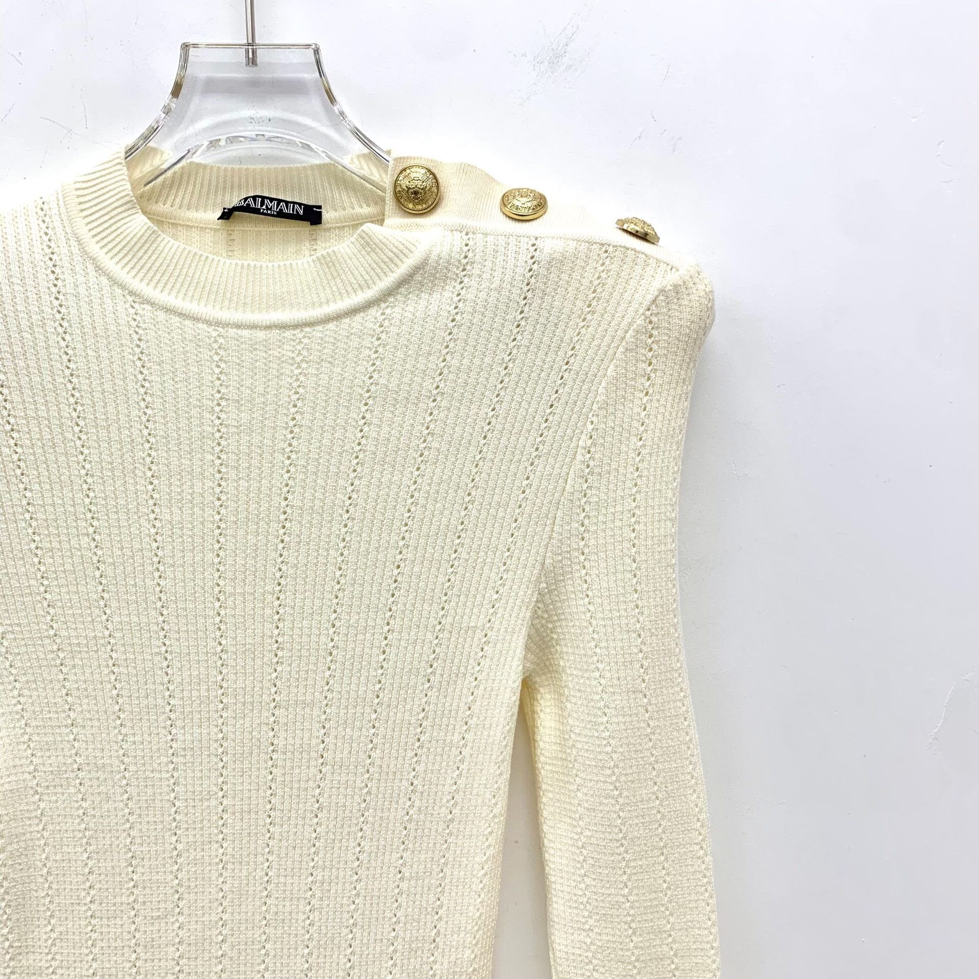 Balmain Balmain Wool White Dress M Women Size M / US 6-8 / IT 42-44 - 3 Thumbnail