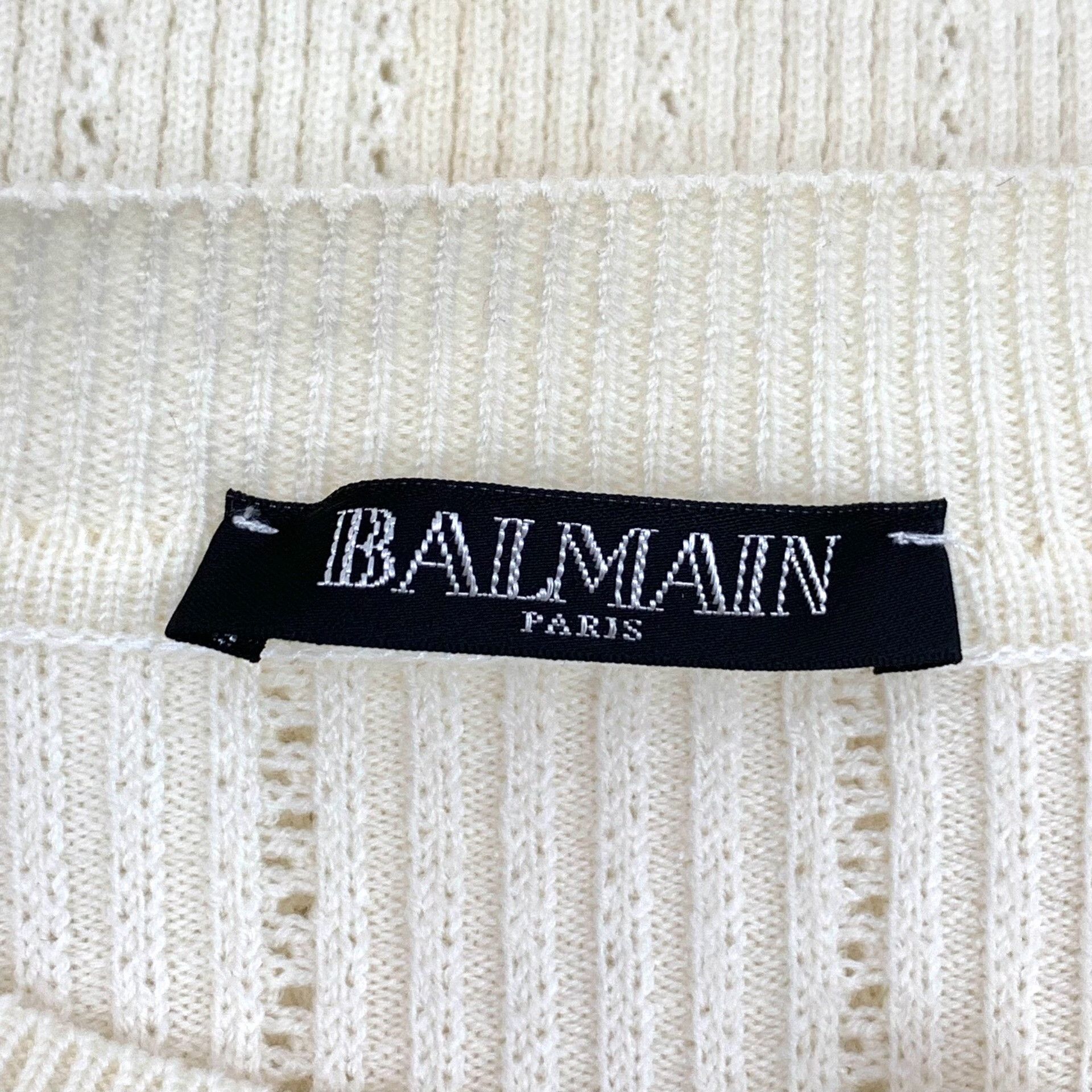 Balmain Balmain Wool White Dress M Women Size M / US 6-8 / IT 42-44 - 5 Thumbnail