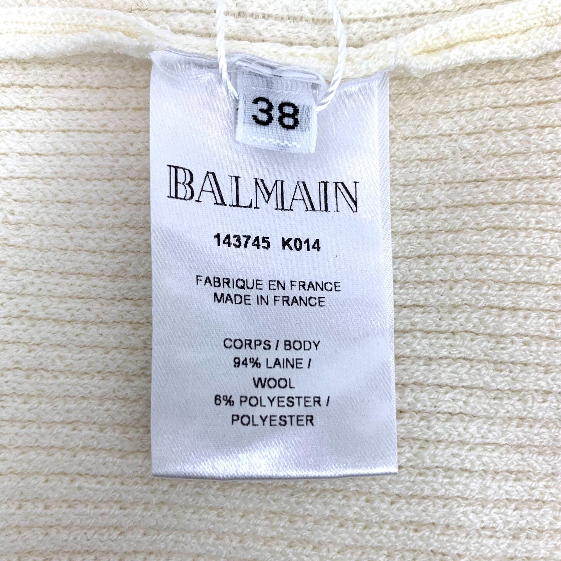 Balmain Balmain Wool White Dress M Women Size M / US 6-8 / IT 42-44 - 6 Thumbnail