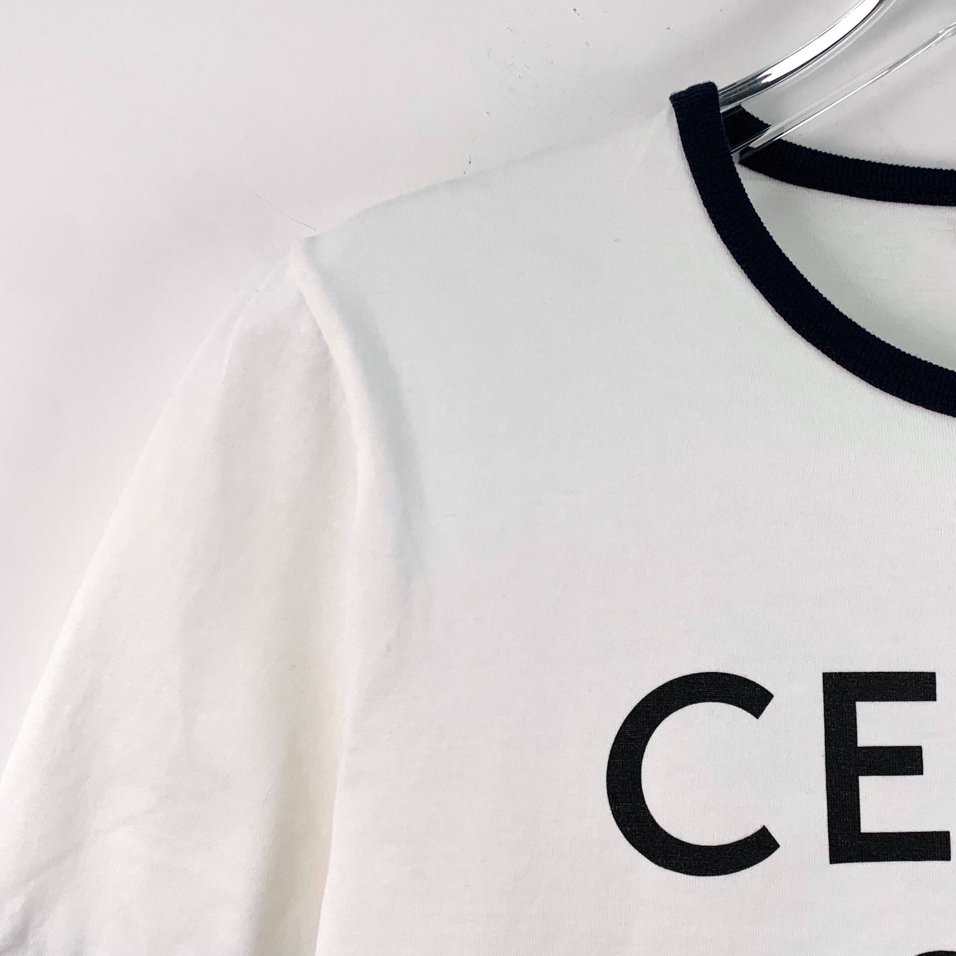 Celine Celine Retro Printed White T-Shirt S Women Size S / US 4 / IT 40 - 3 Thumbnail