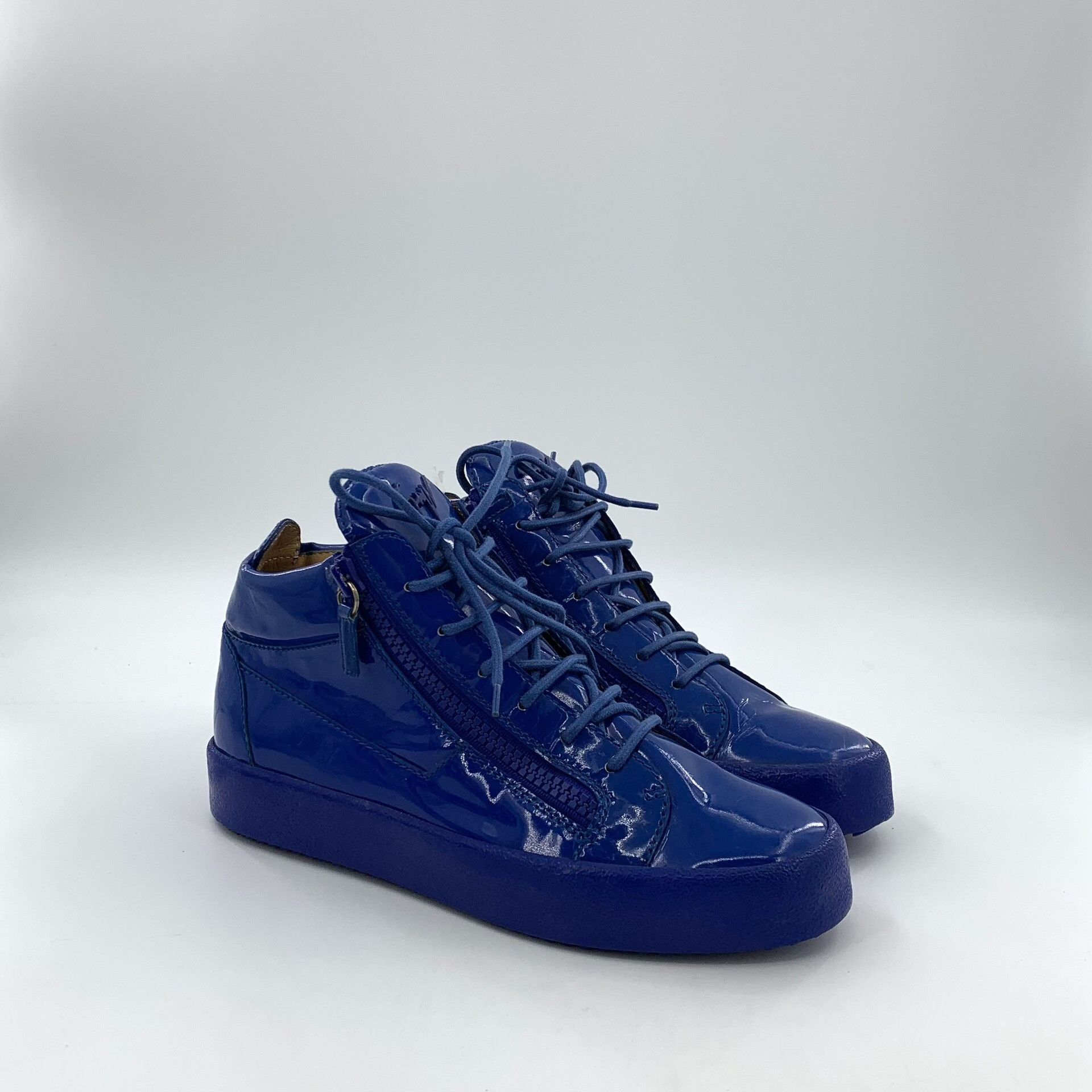 Giuseppe Zanotti Giuseppe Zanotti Blue Hitop Sneakers 42 Men Size US 9 / EU 42 - 2 Thumbnail