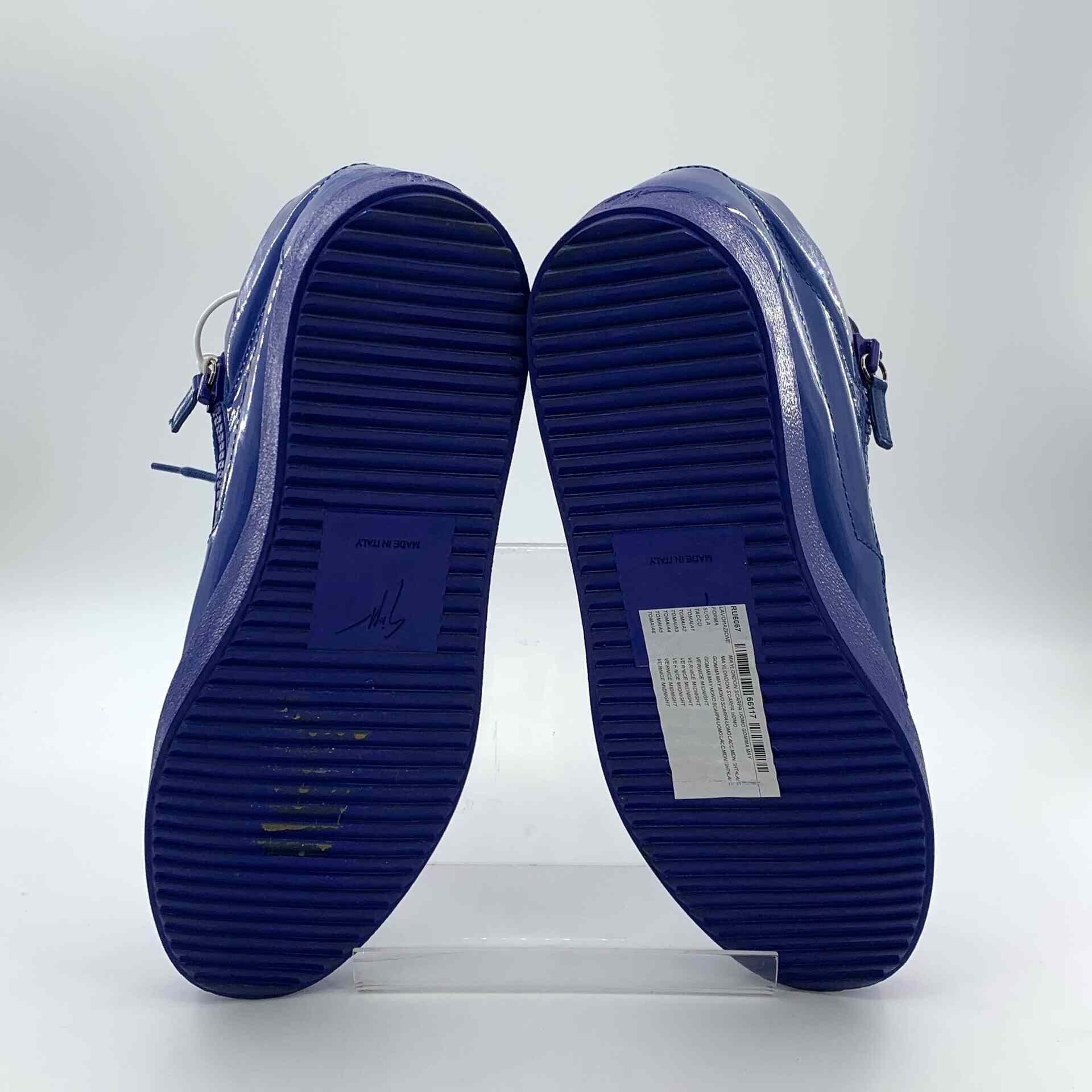 Giuseppe Zanotti Giuseppe Zanotti Blue Hitop Sneakers 42 Men Size US 9 / EU 42 - 5 Thumbnail