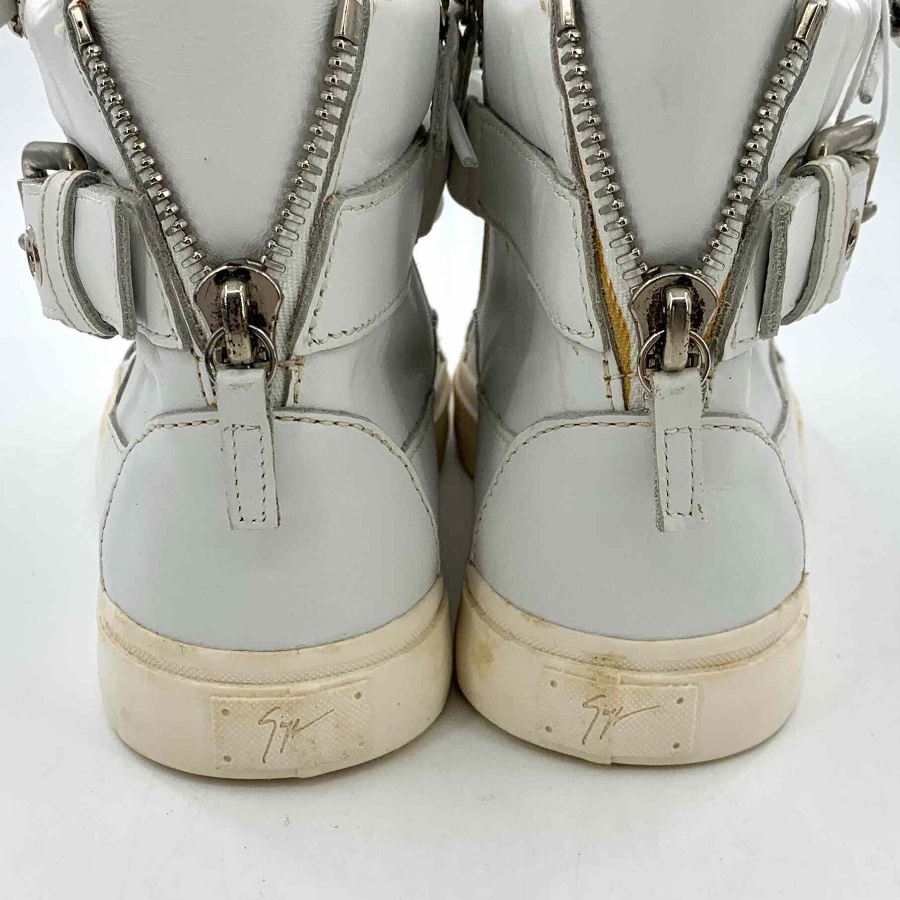 Giuseppe Zanotti Giuseppe Zanotti White Hitop Sneakers 37 Men Size US 5 / EU 37 - 9 Thumbnail