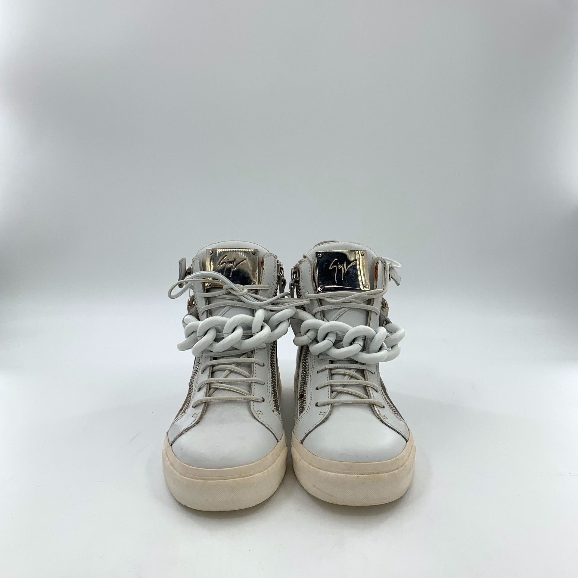 Giuseppe Zanotti Giuseppe Zanotti White Hitop Sneakers 37 Men Size US 5 / EU 37 - 3 Thumbnail