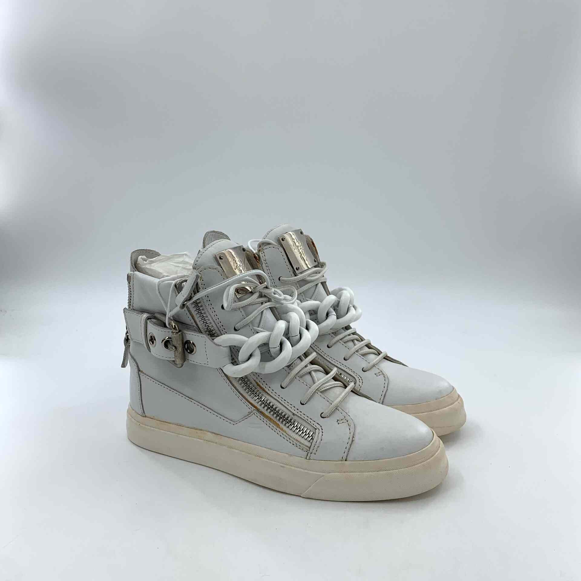 Giuseppe Zanotti Giuseppe Zanotti White Hitop Sneakers 37 Men Size US 5 / EU 37 - 2 Thumbnail