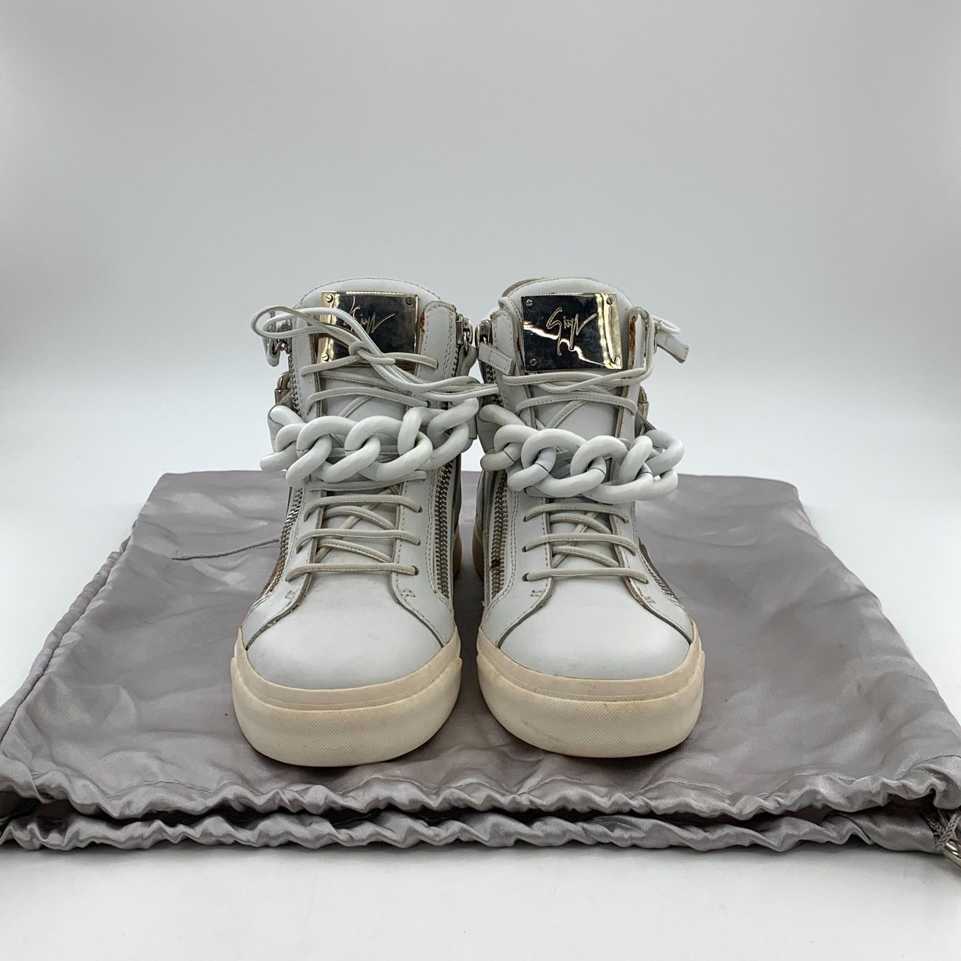 Giuseppe Zanotti Giuseppe Zanotti White Hitop Sneakers 37 Men Size US 5 / EU 37 - 8 Thumbnail