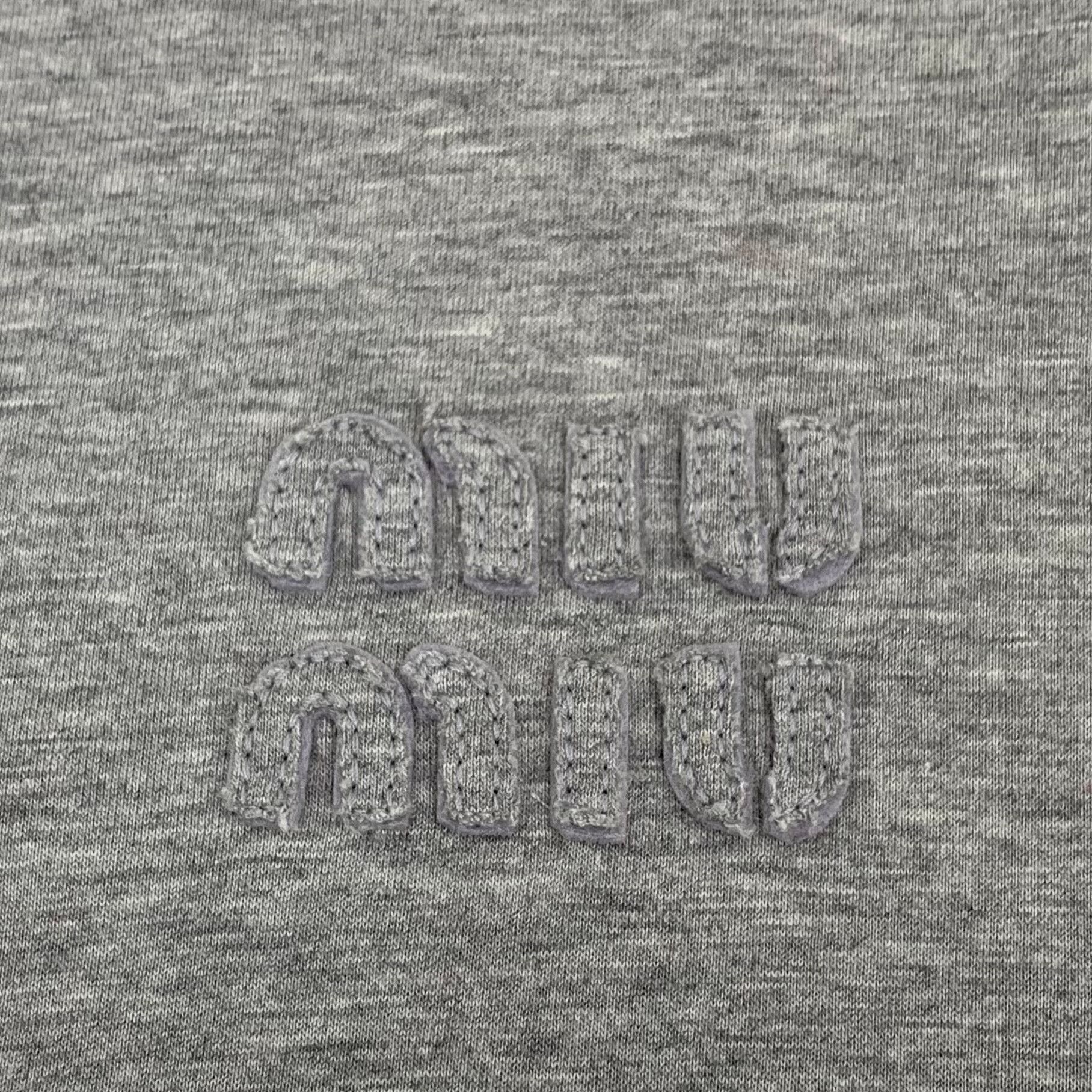 Miu Miu Miu Miu Retro Gray T-Shirt M Women Size M / US 6-8 / IT 42-44 - 5 Thumbnail