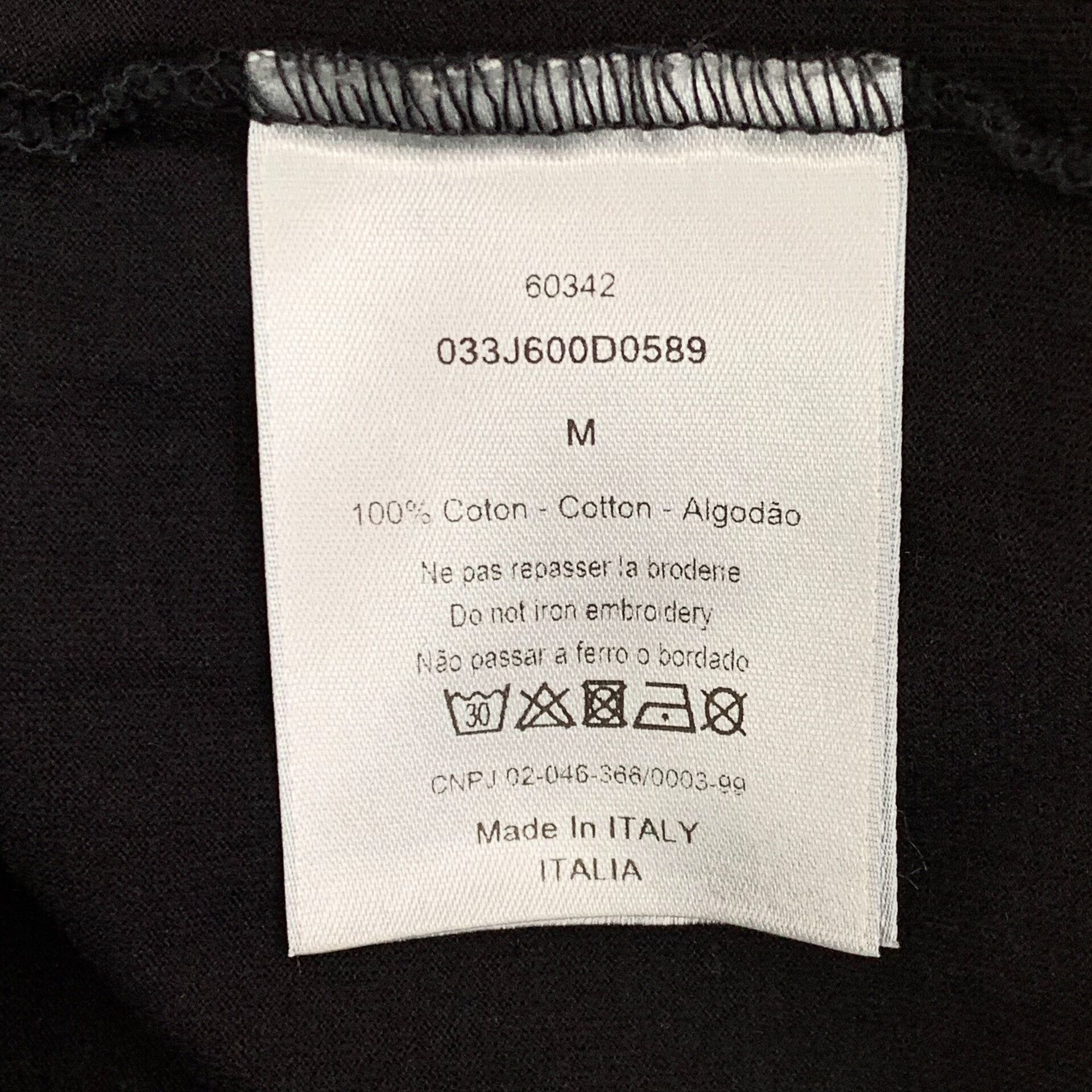 Dior Dior Retro Embroidered Black T-Shirt M Women Size M / US 6-8 / IT 42-44 - 8 Thumbnail
