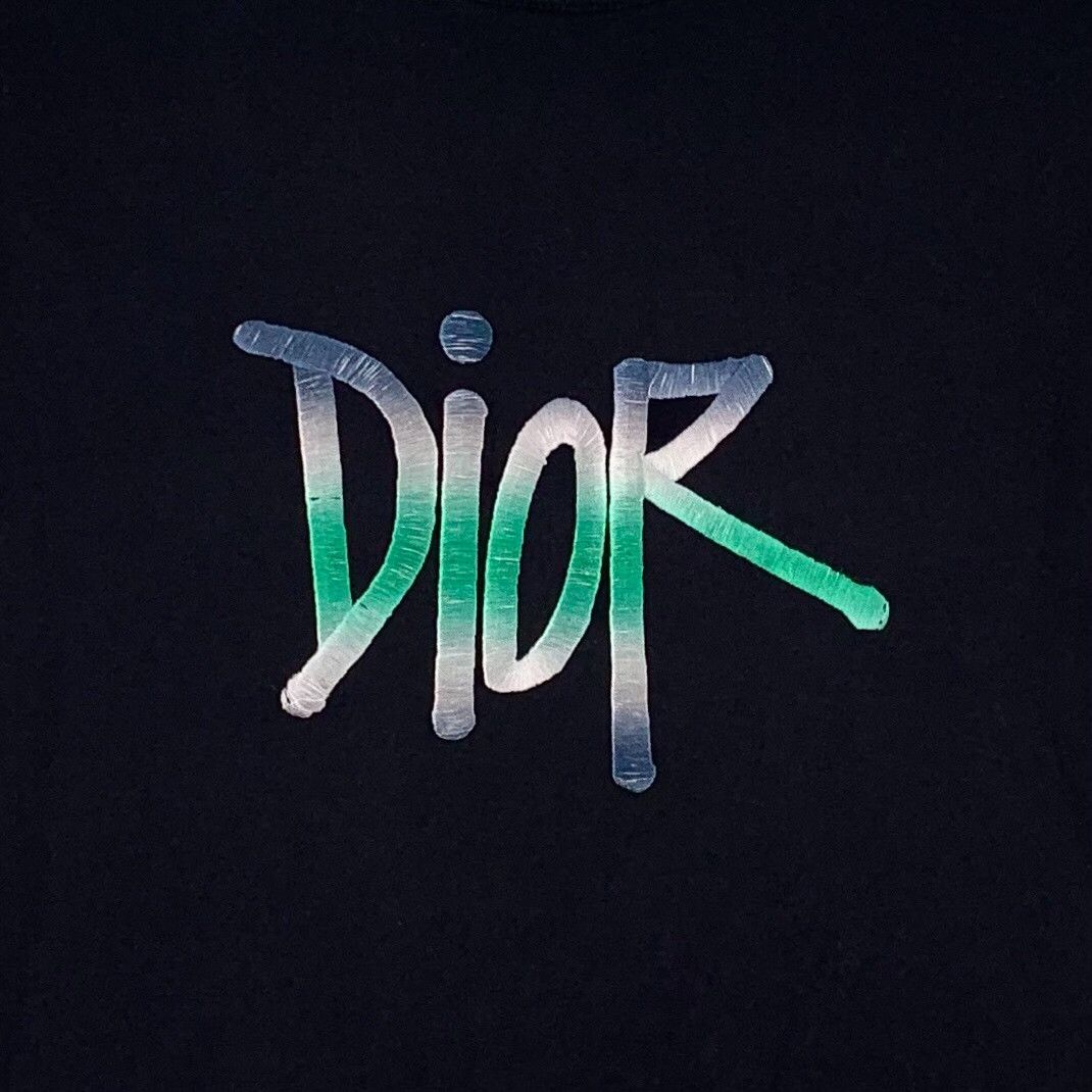Dior Dior Retro Embroidered Black T-Shirt M Women Size M / US 6-8 / IT 42-44 - 4 Thumbnail