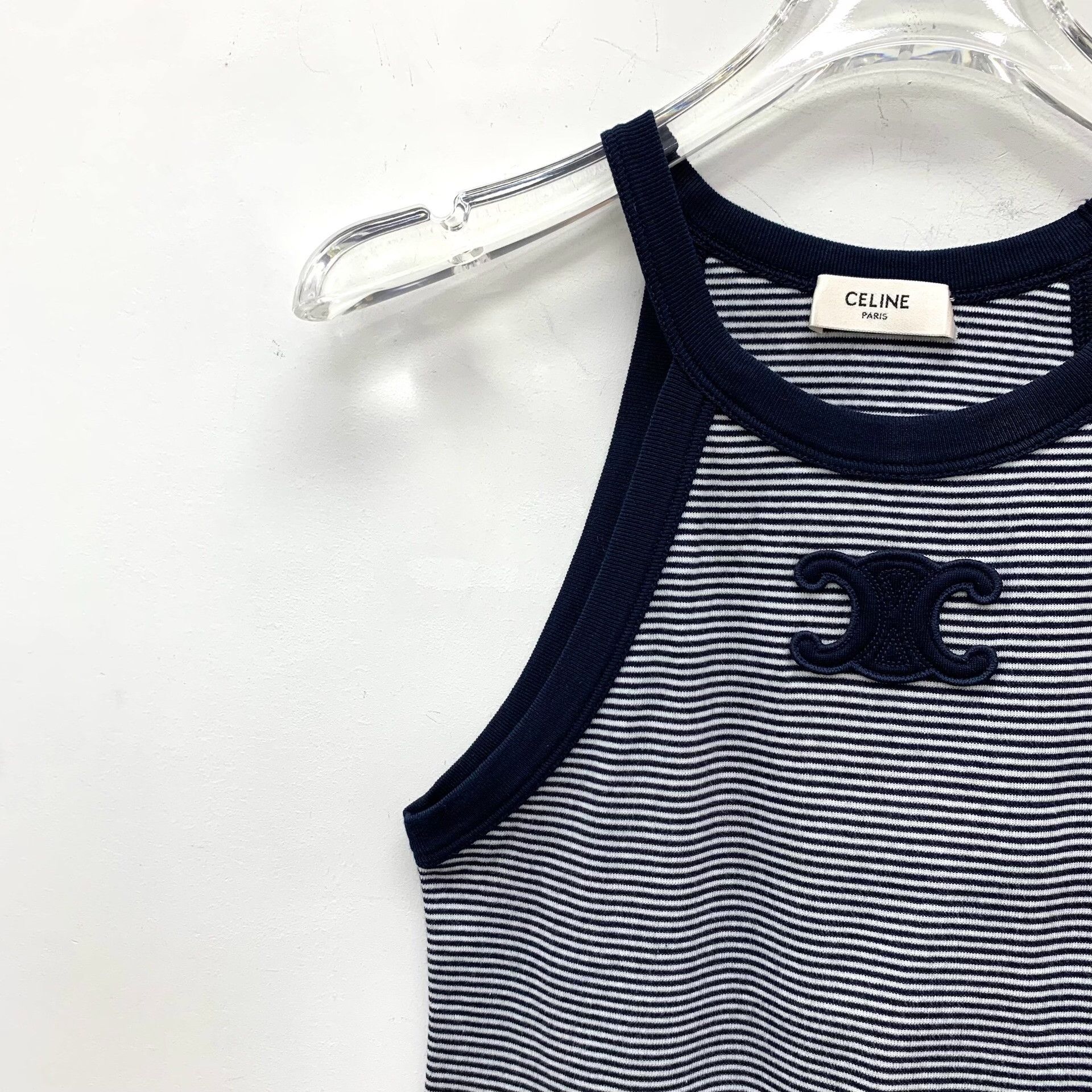 Celine Celine Cotton Striped Multi Tank Top S Women Size S / US 4 / IT 40 - 3 Thumbnail