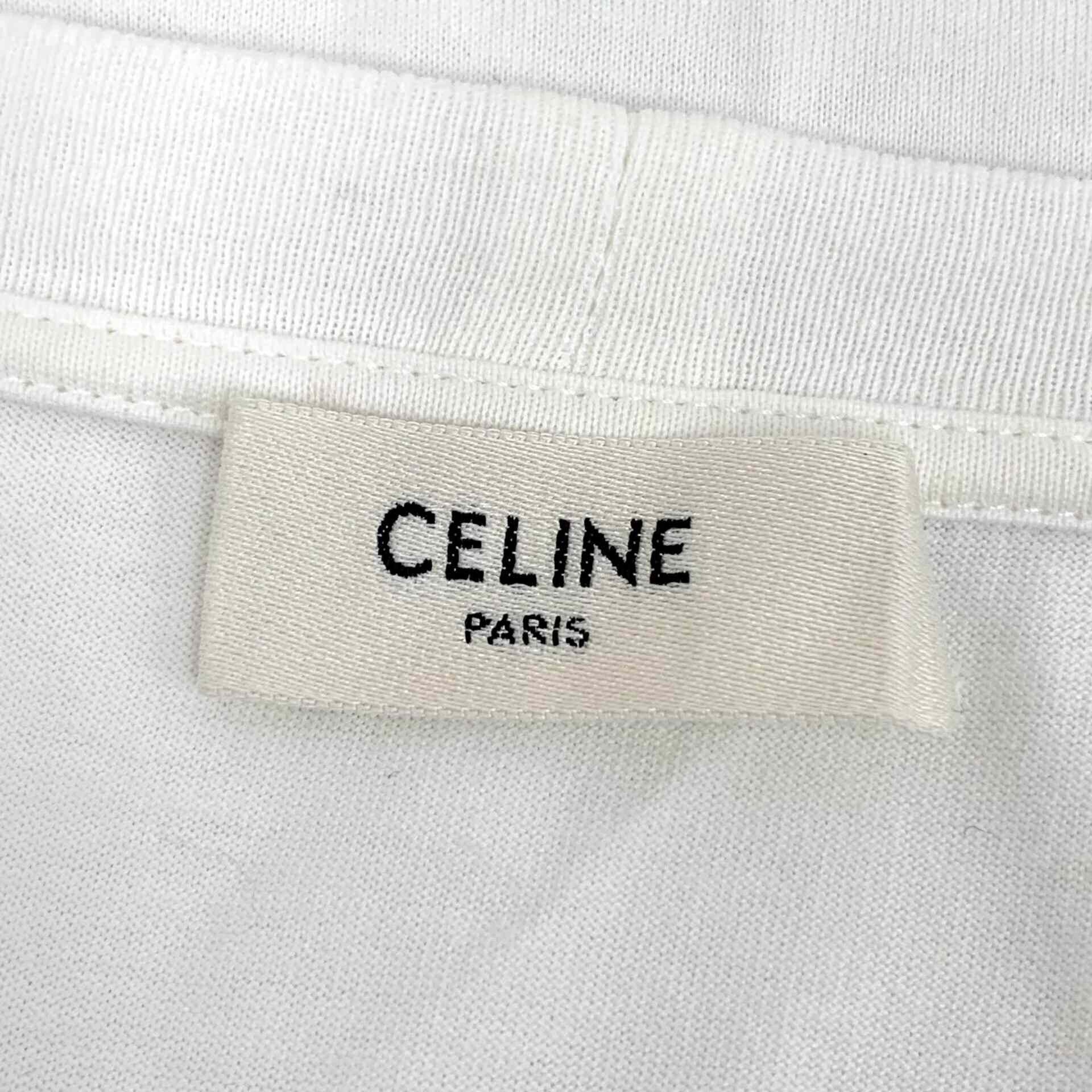 Celine Celine White T-Shirt S Women Size S / US 4 / IT 40 - 5 Thumbnail
