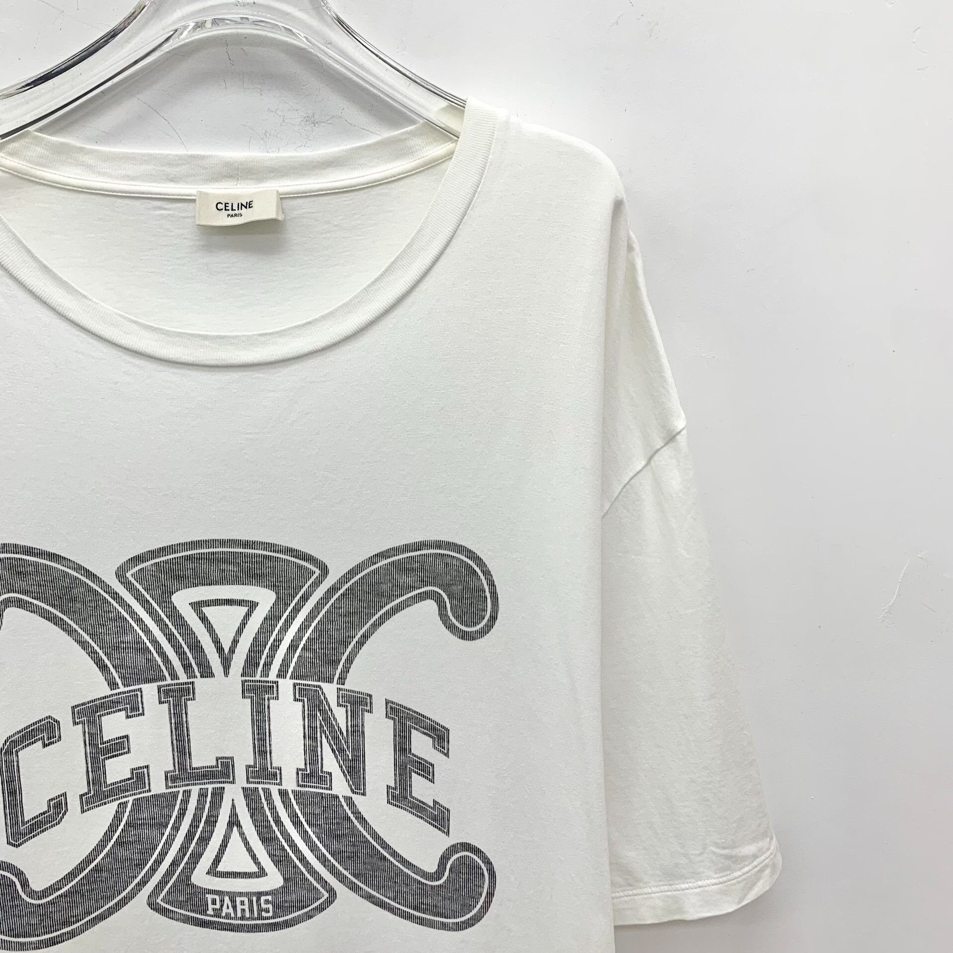 Celine Celine White T-Shirt S Women Size S / US 4 / IT 40 - 3 Thumbnail