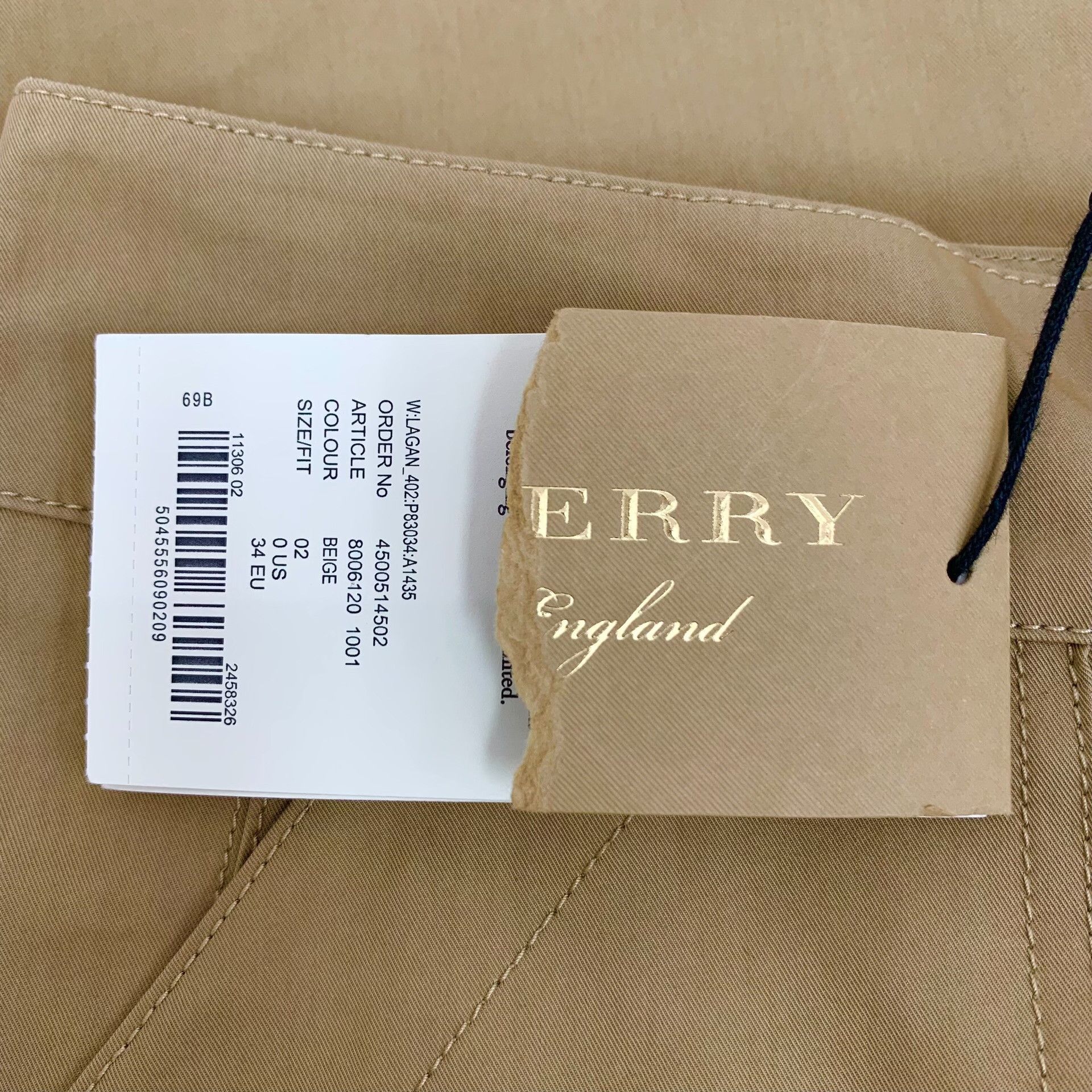 Burberry Burberry Casual Cotton Brown Skirt XS Women Size 24" / US 00 / IT 34 - 6 Thumbnail
