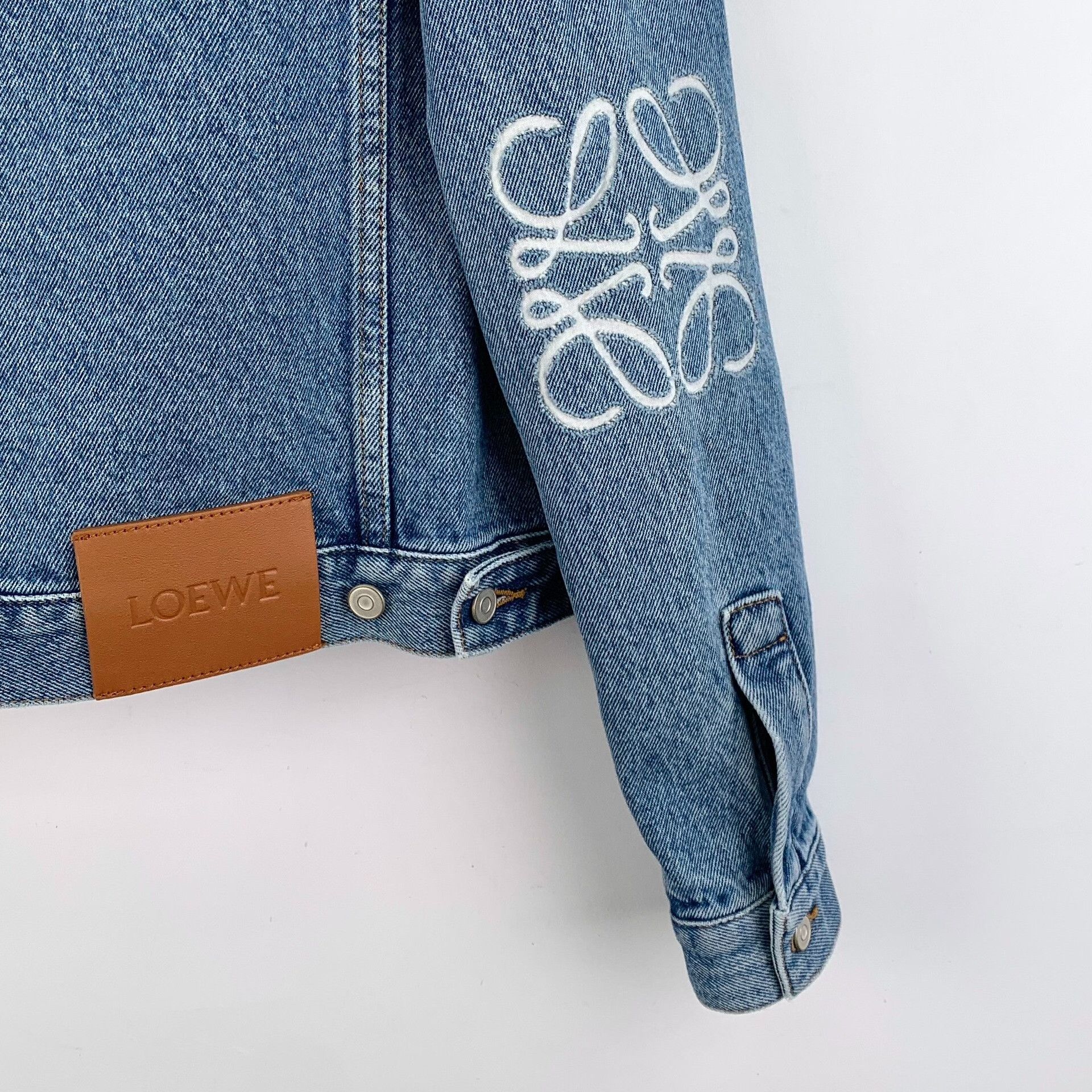 Loewe Loewe Retro Embroidered Blue Jacket 34 Women Size XS / US 0-2 / IT 36-38 - 6 Thumbnail