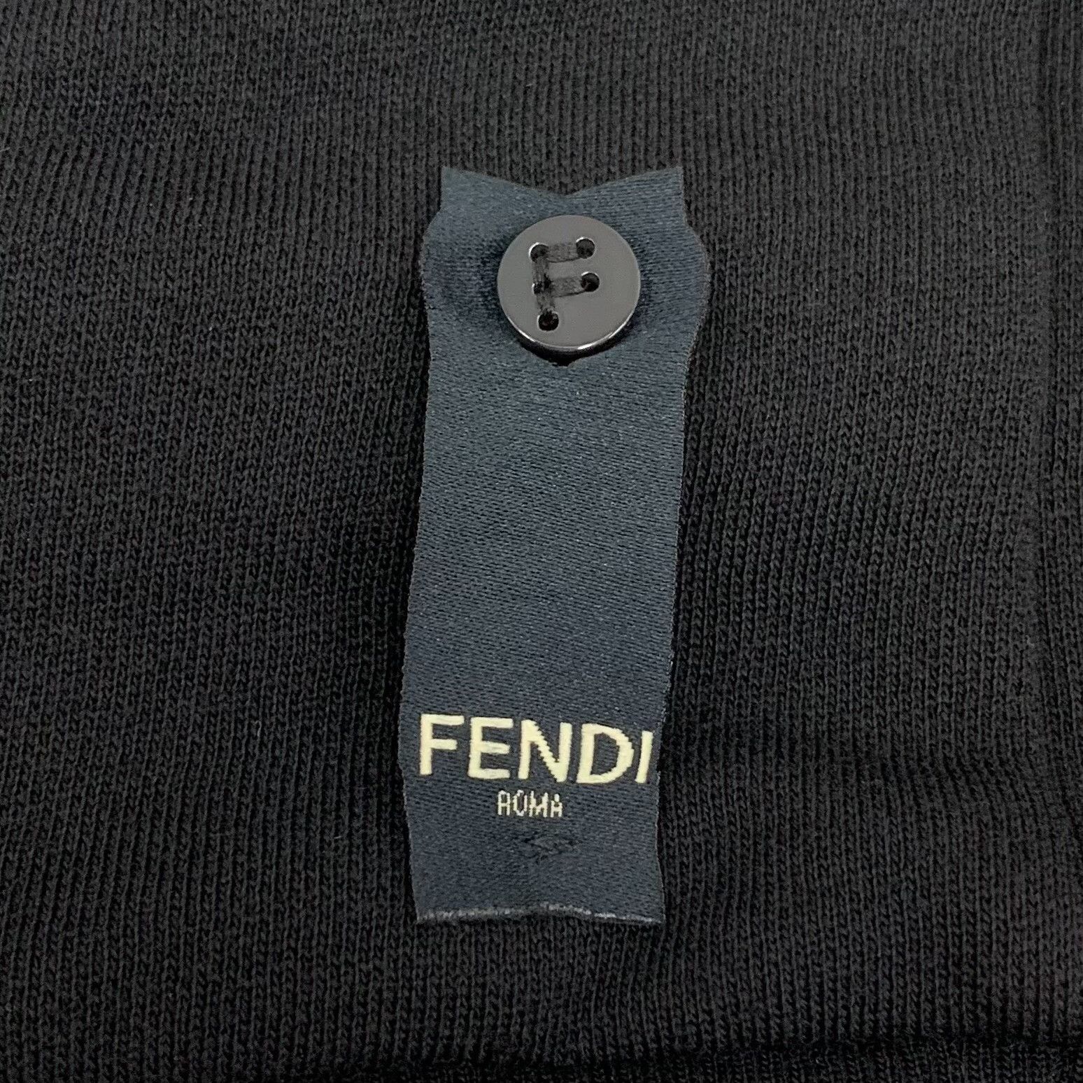 Fendi Fendi Wool Black Hoodie S Women Size S / US 4 / IT 40 - 5 Thumbnail