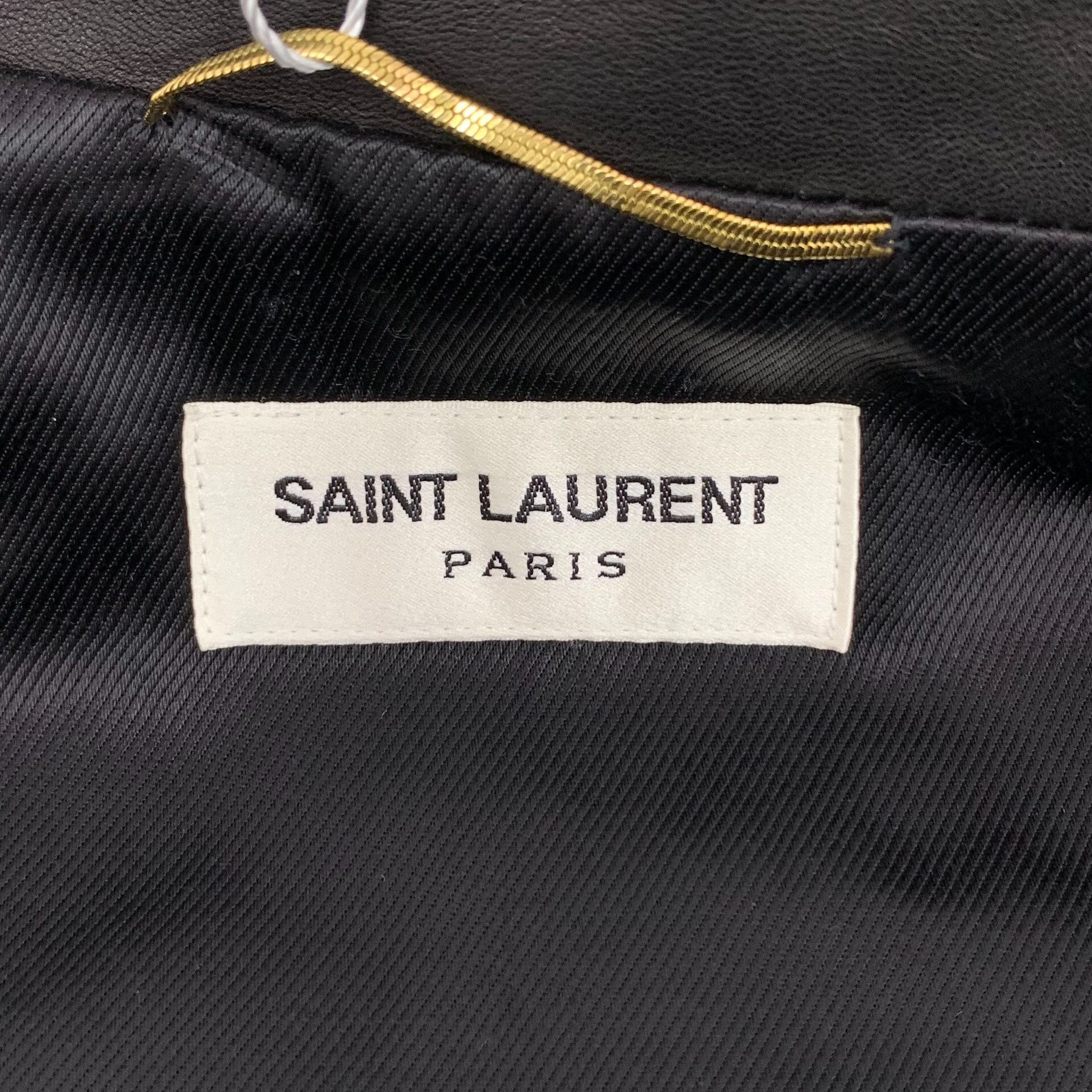 Saint Laurent Paris Saint Laurent Paris Black Leather Jacket M Women Size M / US 6-8 / IT 42-44 - 5 Thumbnail