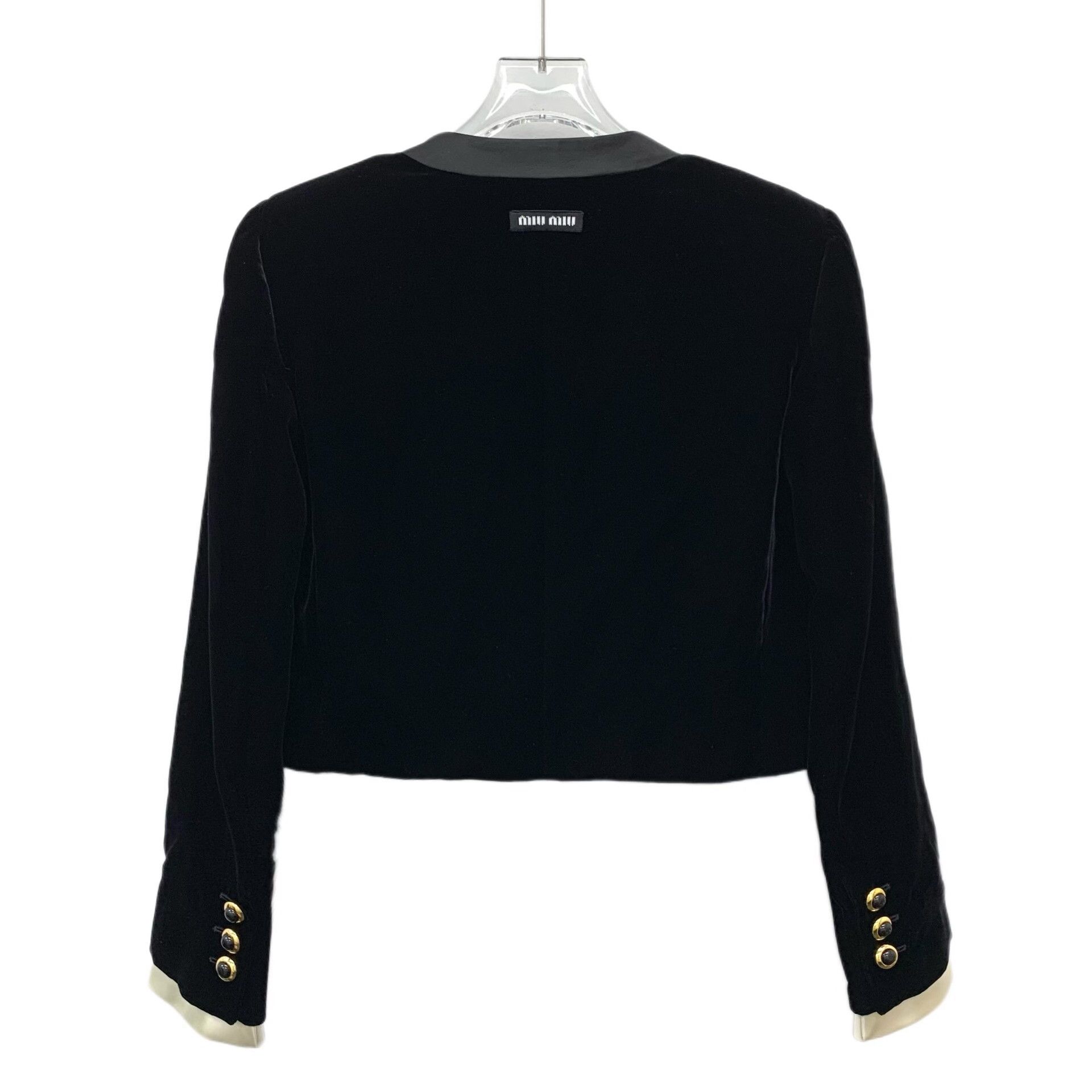 Miu Miu Miu Miu Black Jacket S Women Size S / US 4 / IT 40 - 2 Thumbnail