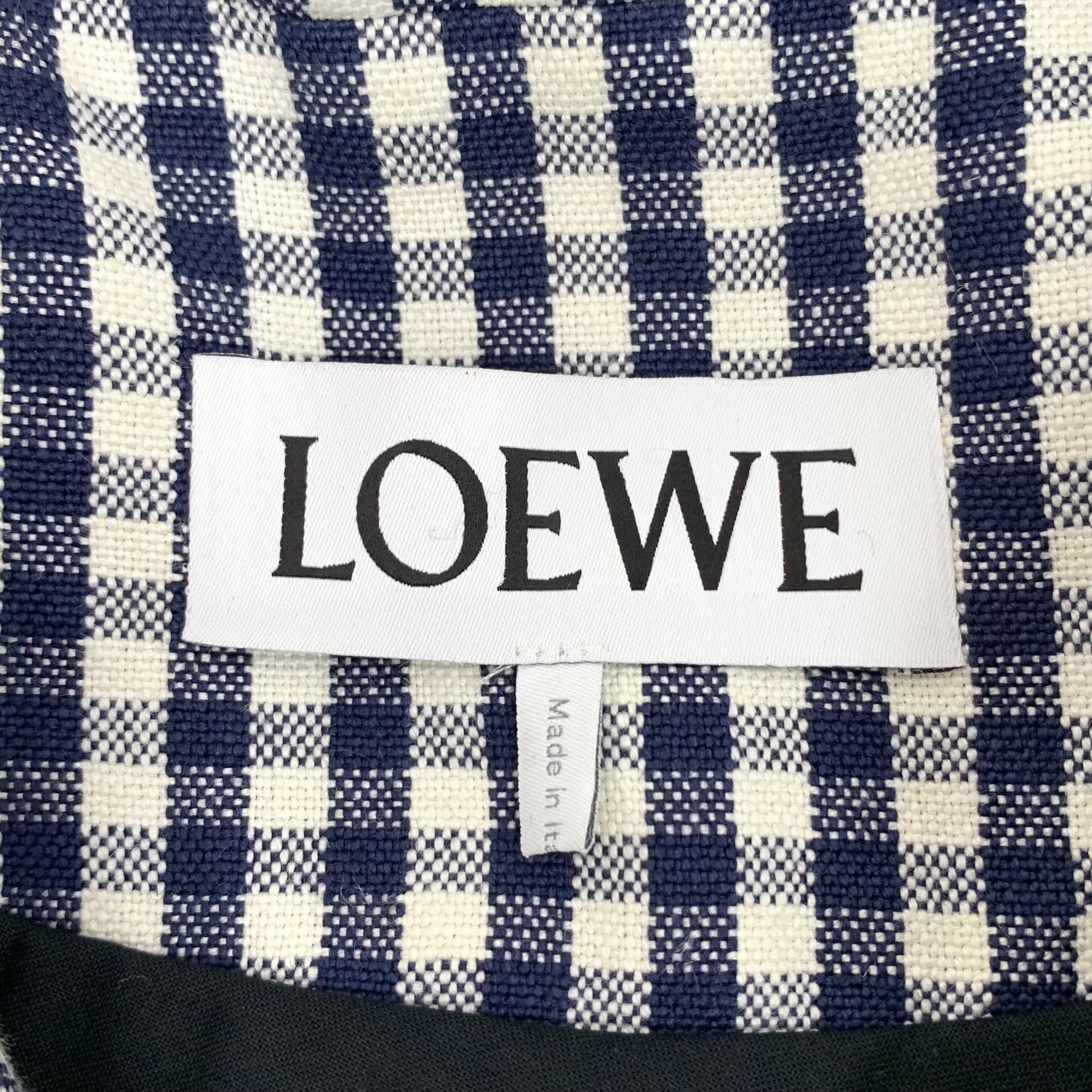 Loewe Loewe Linen Plaid Gray Jacket L Women Size L / US 10 / IT 46 - 5 Thumbnail