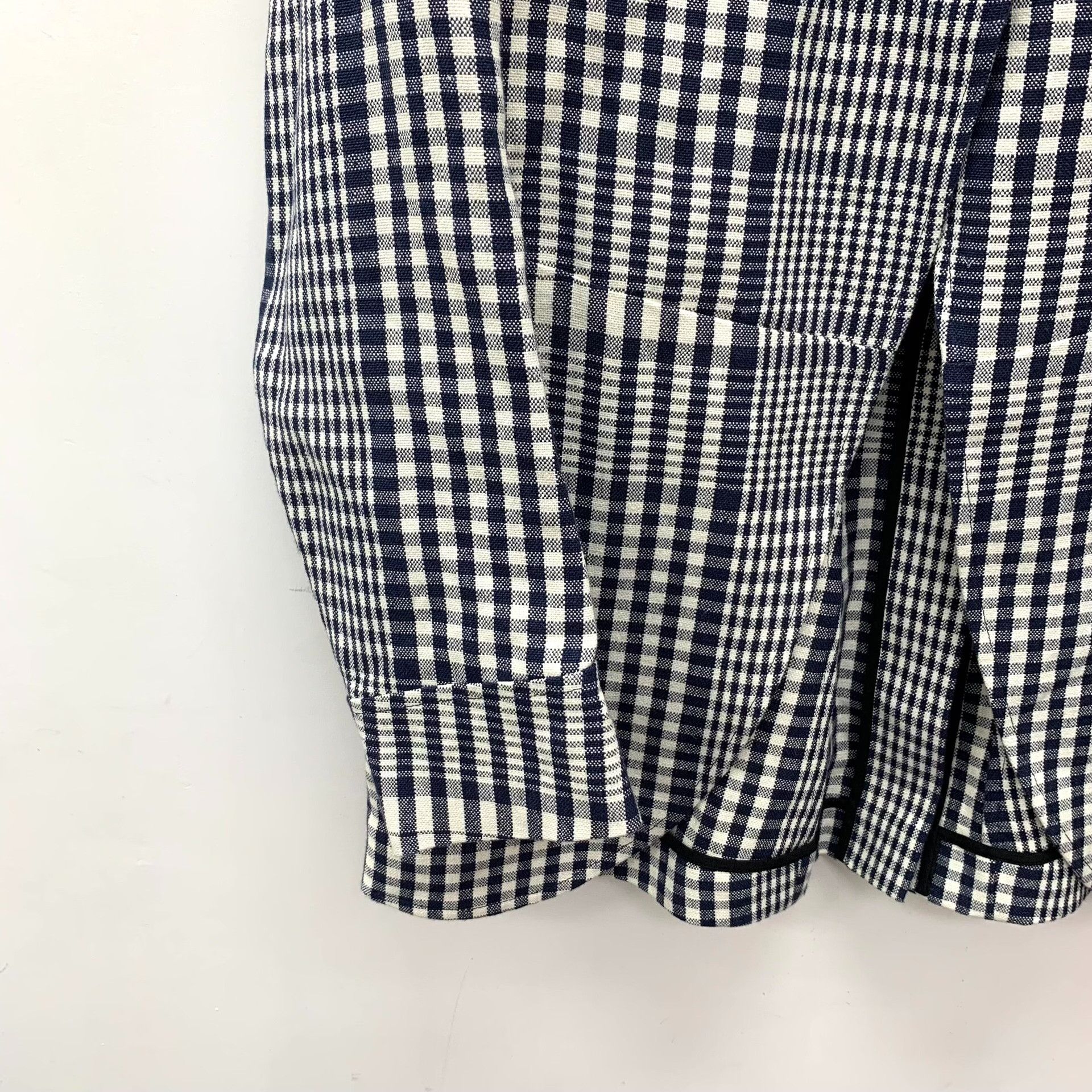 Loewe Loewe Linen Plaid Gray Jacket L Women Size L / US 10 / IT 46 - 4 Thumbnail