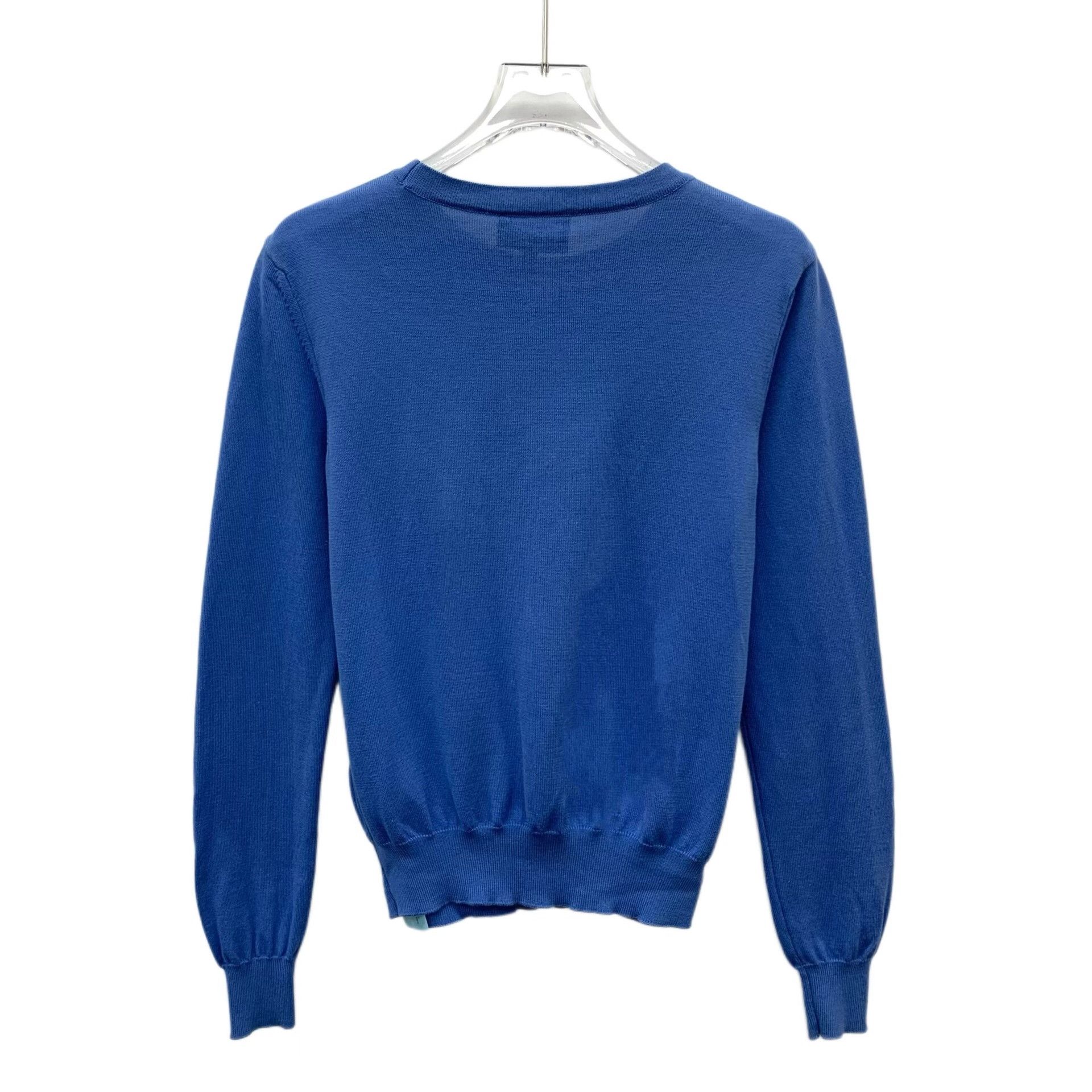 Armani Armani Cotton Printed Blue Sweater M Women Size M / US 6-8 / IT 42-44 - 2 Thumbnail