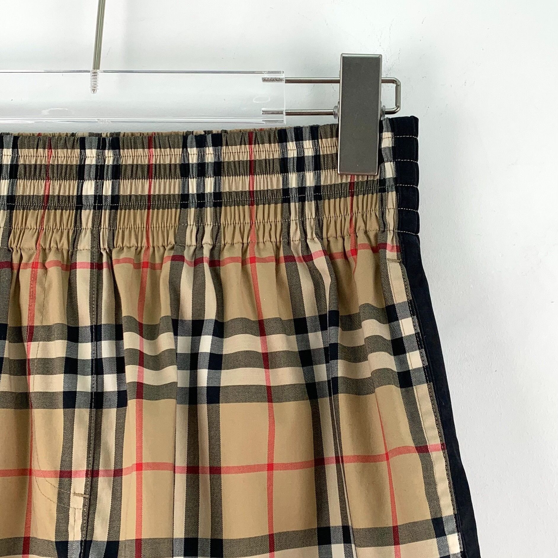 Burberry Burberry Cotton Plaid Brown Pants S Women Size 26" / US 2 / IT 38 - 3 Thumbnail