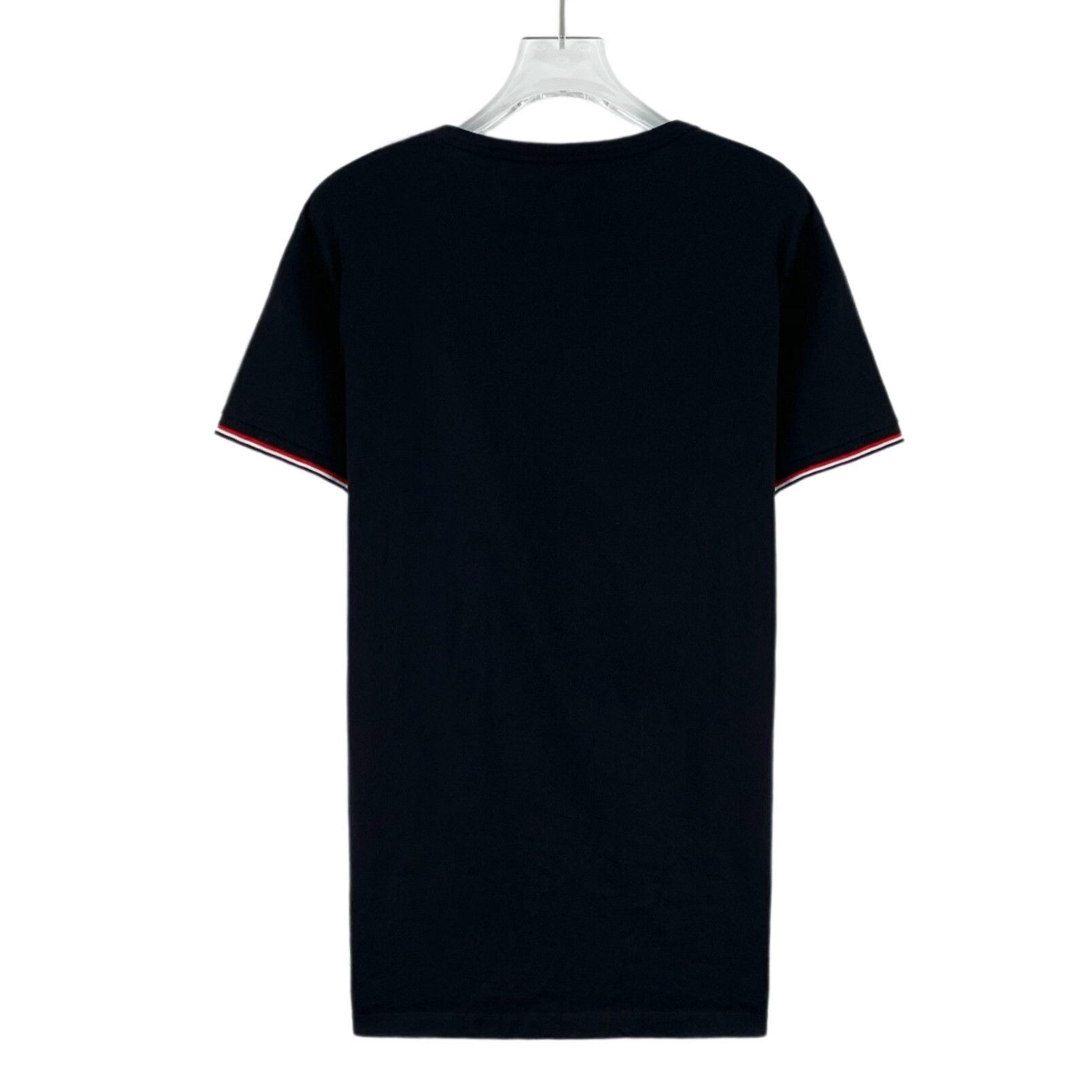 Moncler Moncler Cotton Black T-Shirt L Women Size L / US 10 / IT 46 - 2 Thumbnail