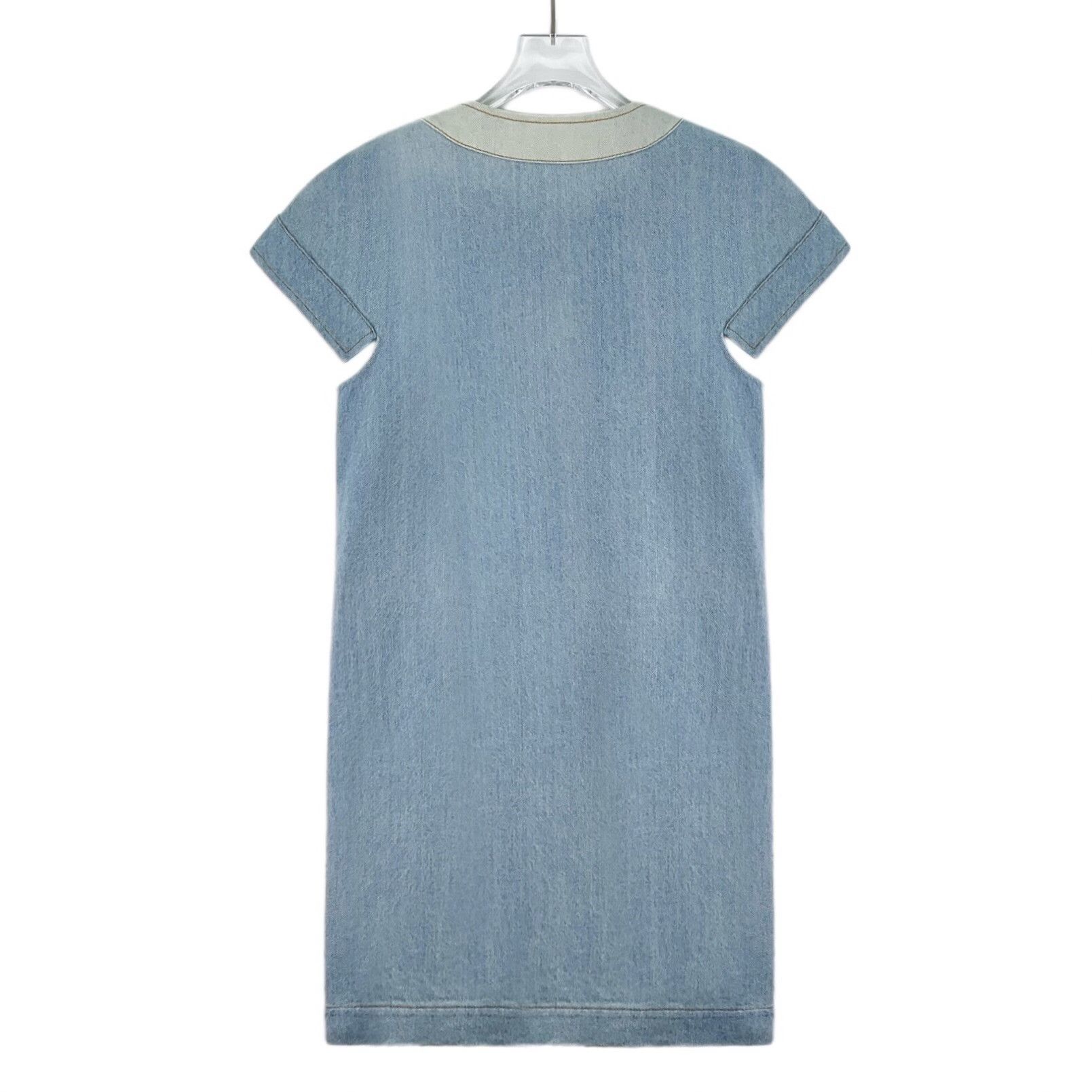 Chanel Chanel Cotton Blue Dress XS Women Size XS / US 0-2 / IT 36-38 - 2 Thumbnail